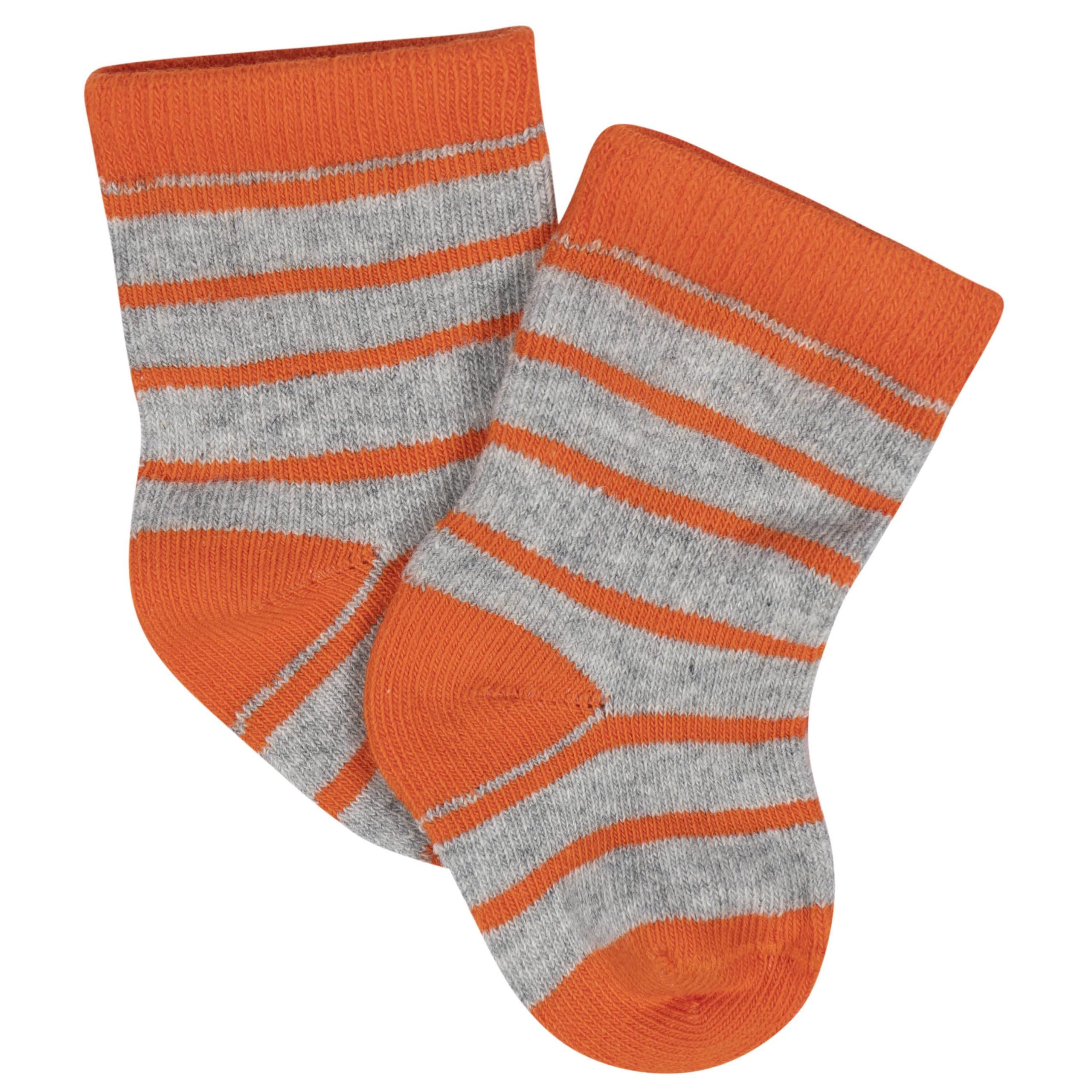 8-Pack Baby Boys Space Explorer Jersey Wiggle Proof® Socks - Image 5