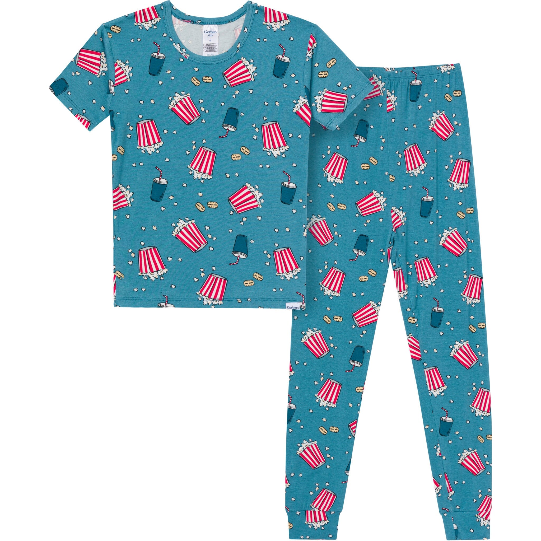 2-Piece Infant & Toddler Neutral Movie Night Snug Fit Pajamas
