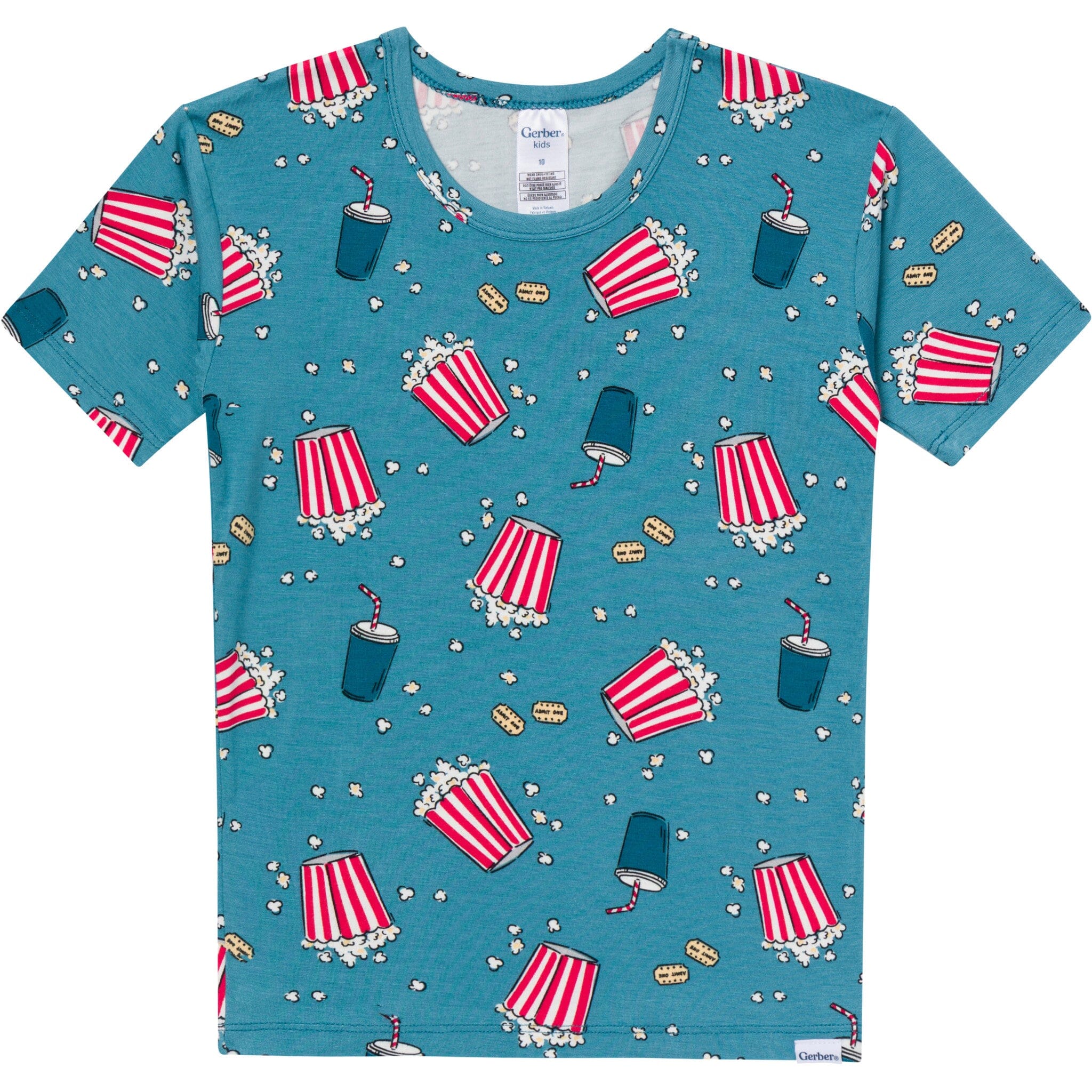 2-Piece Infant & Toddler Neutral Movie Night Snug Fit Pajamas - Image 2