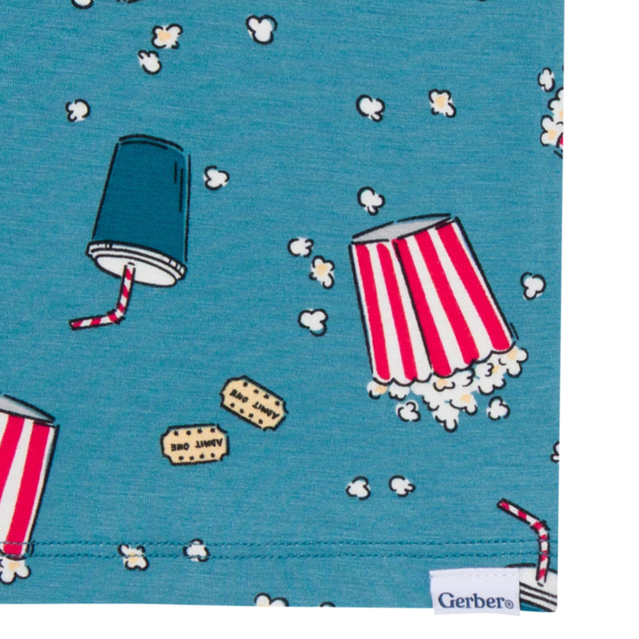 2-Piece Infant & Toddler Neutral Movie Night Snug Fit Pajamas - Image 4