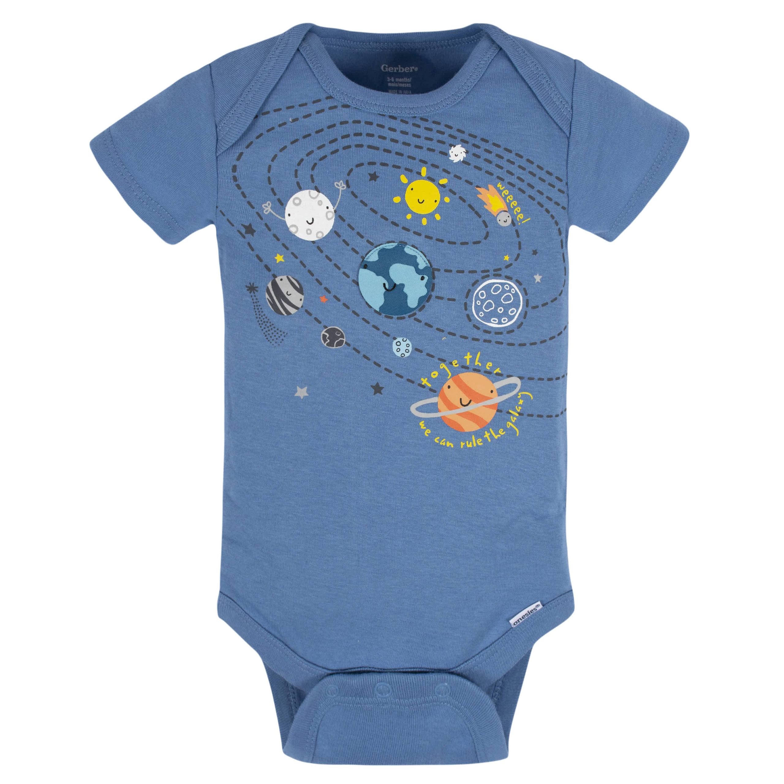 8-Pack Baby Boys Space Explorer Onesies® Bodysuits - Image 3