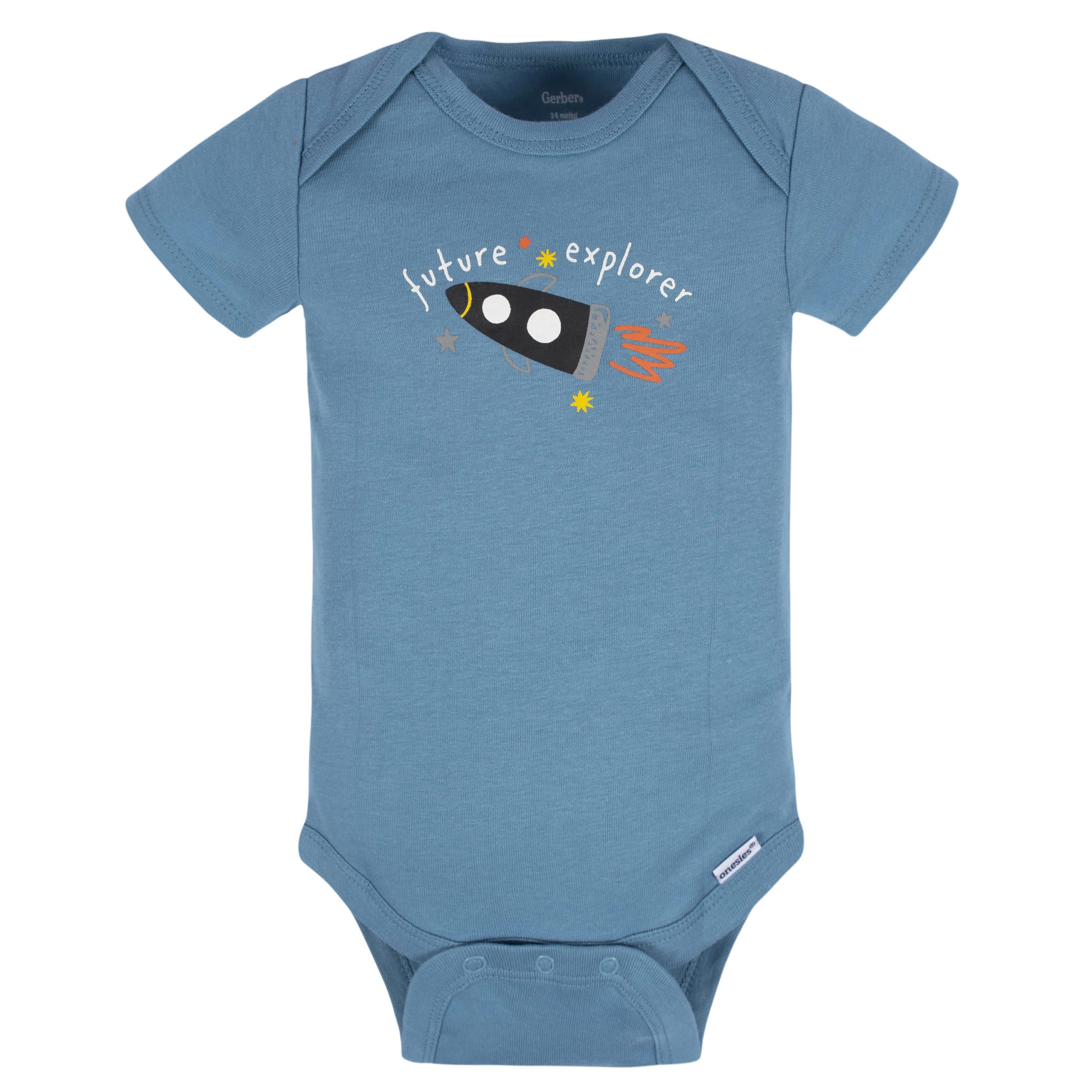 8-Pack Baby Boys Space Explorer Onesies® Bodysuits - Image 10