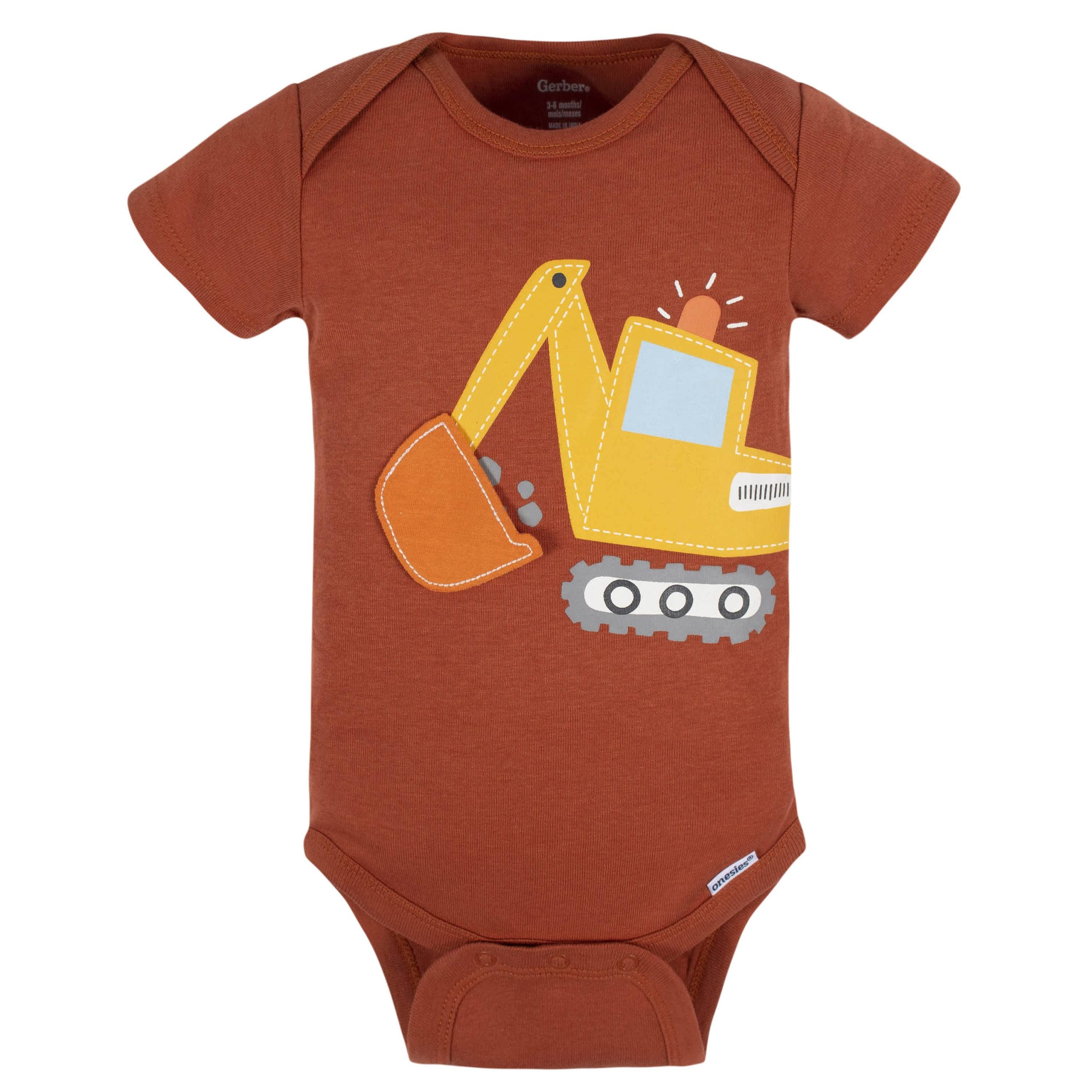 5-Pack Baby Boys Transportation Zone Onesies® Bodysuits - Image 2