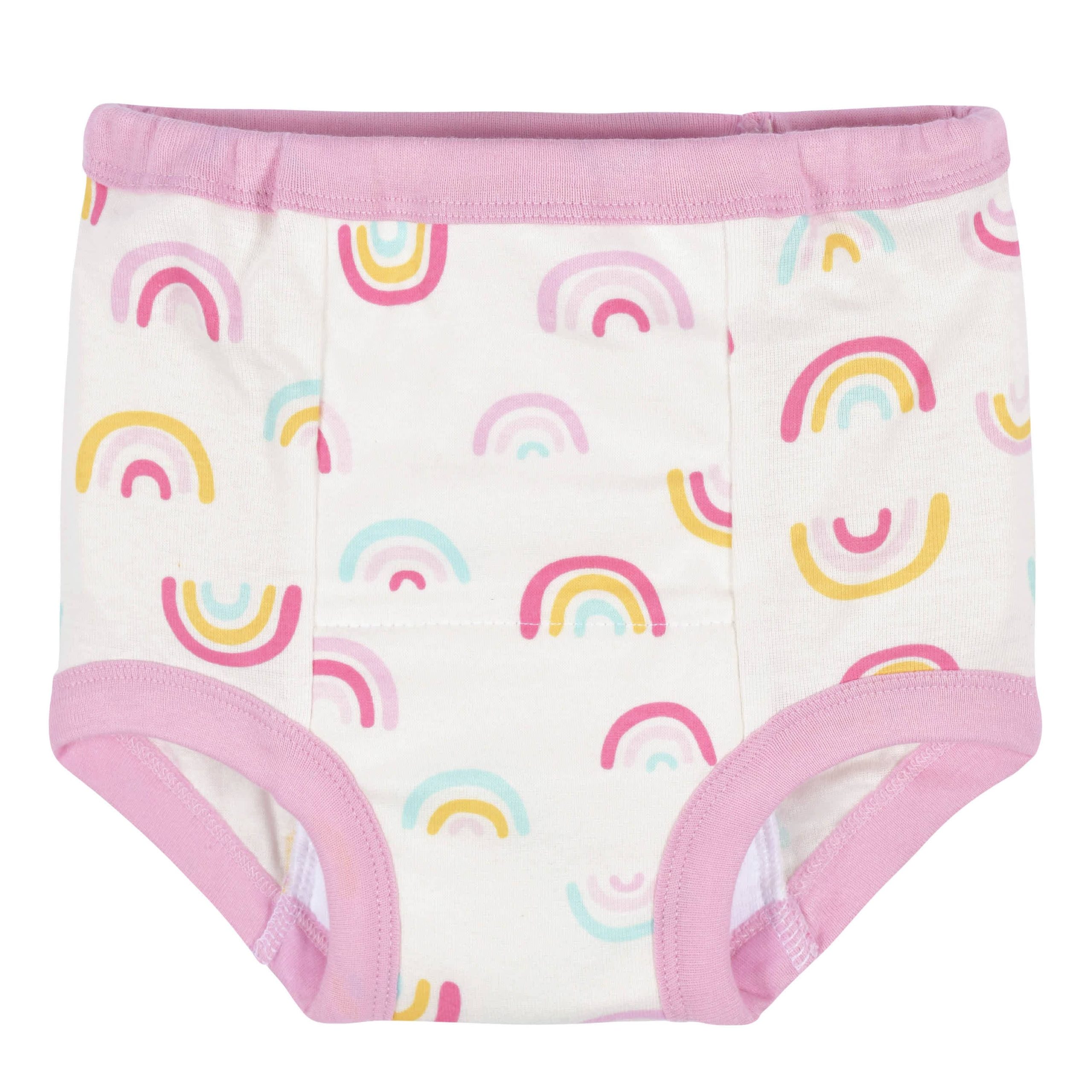 4-Pack Toddler Girls Rainbows & Daisies Training Pants - Image 2
