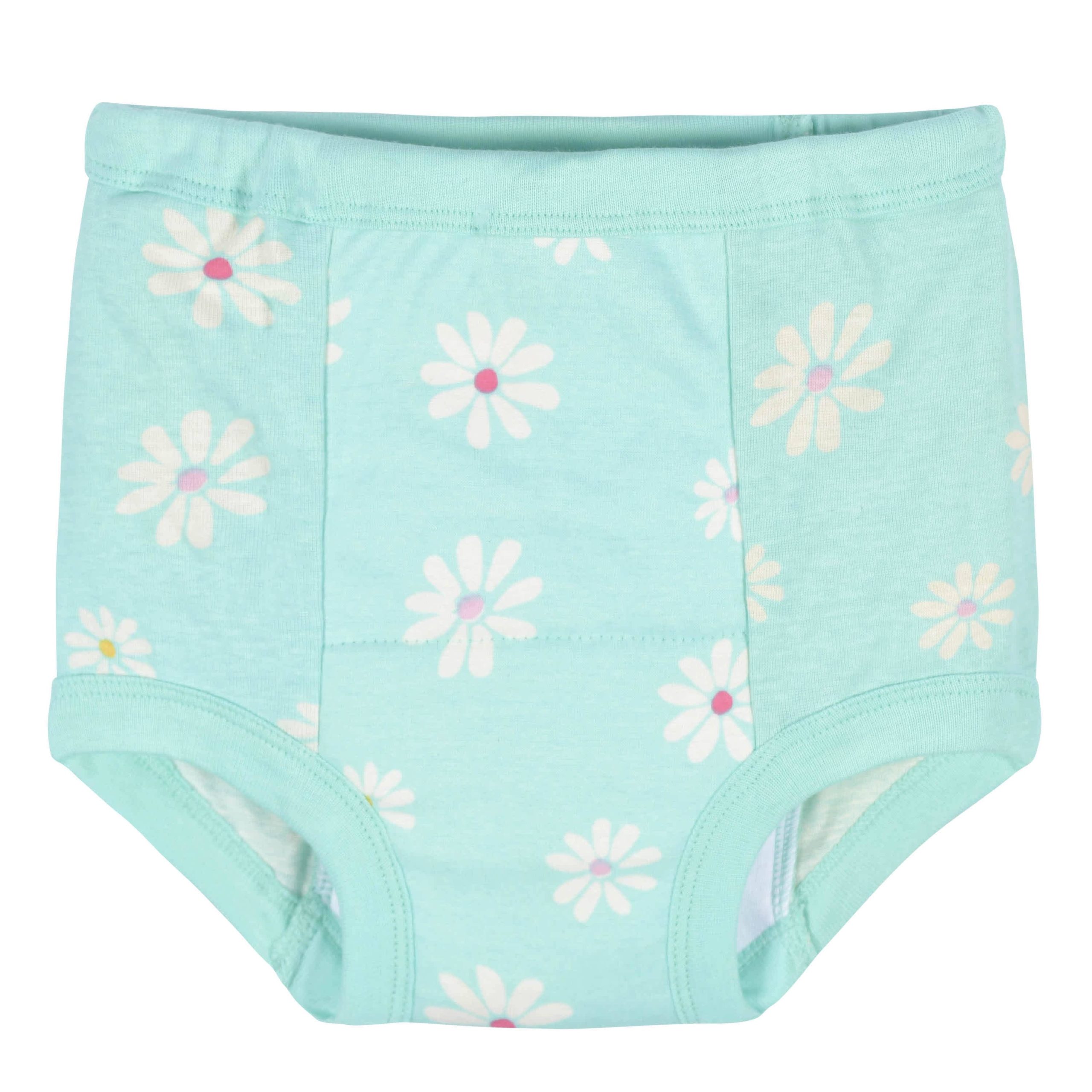 4-Pack Toddler Girls Rainbows & Daisies Training Pants - Image 3