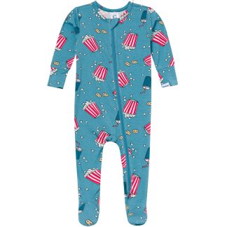 Baby & Toddler Neutral Movie Night Snug Fit Footed Pajamas