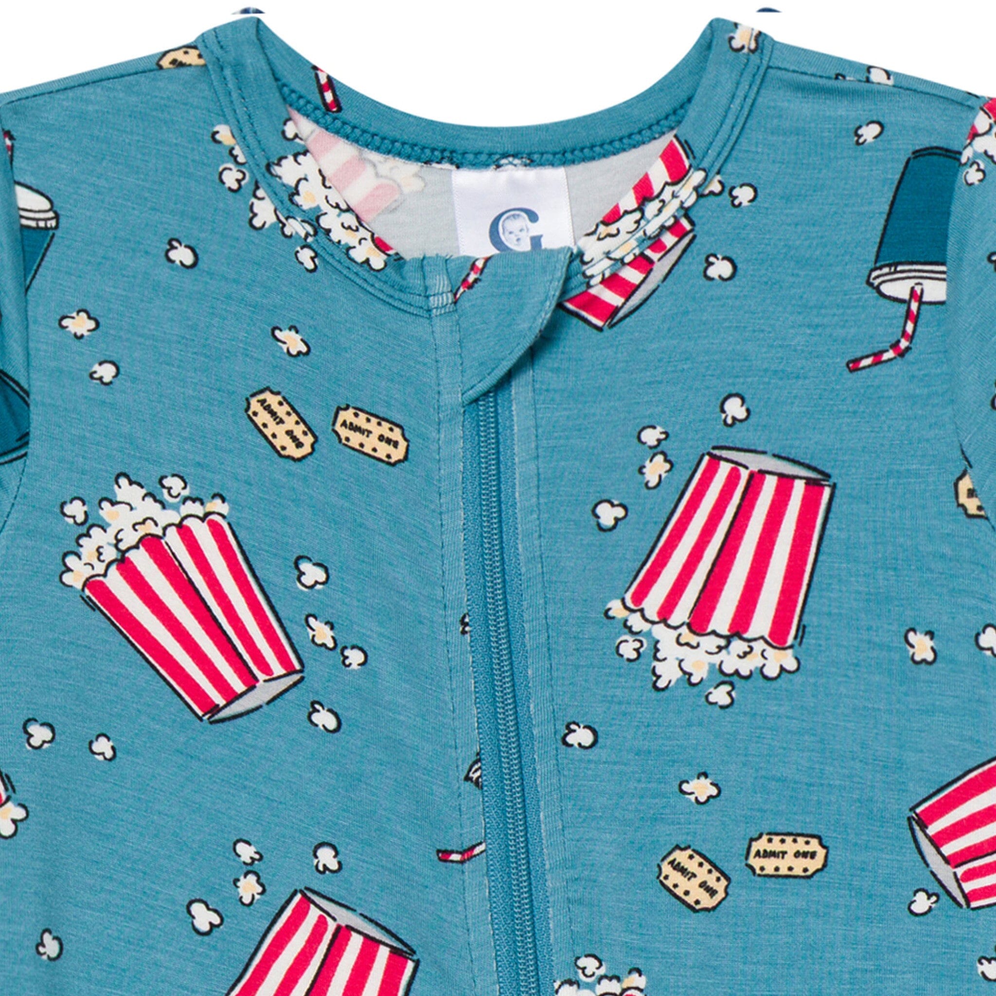 Baby & Toddler Neutral Movie Night Snug Fit Footed Pajamas - Image 2