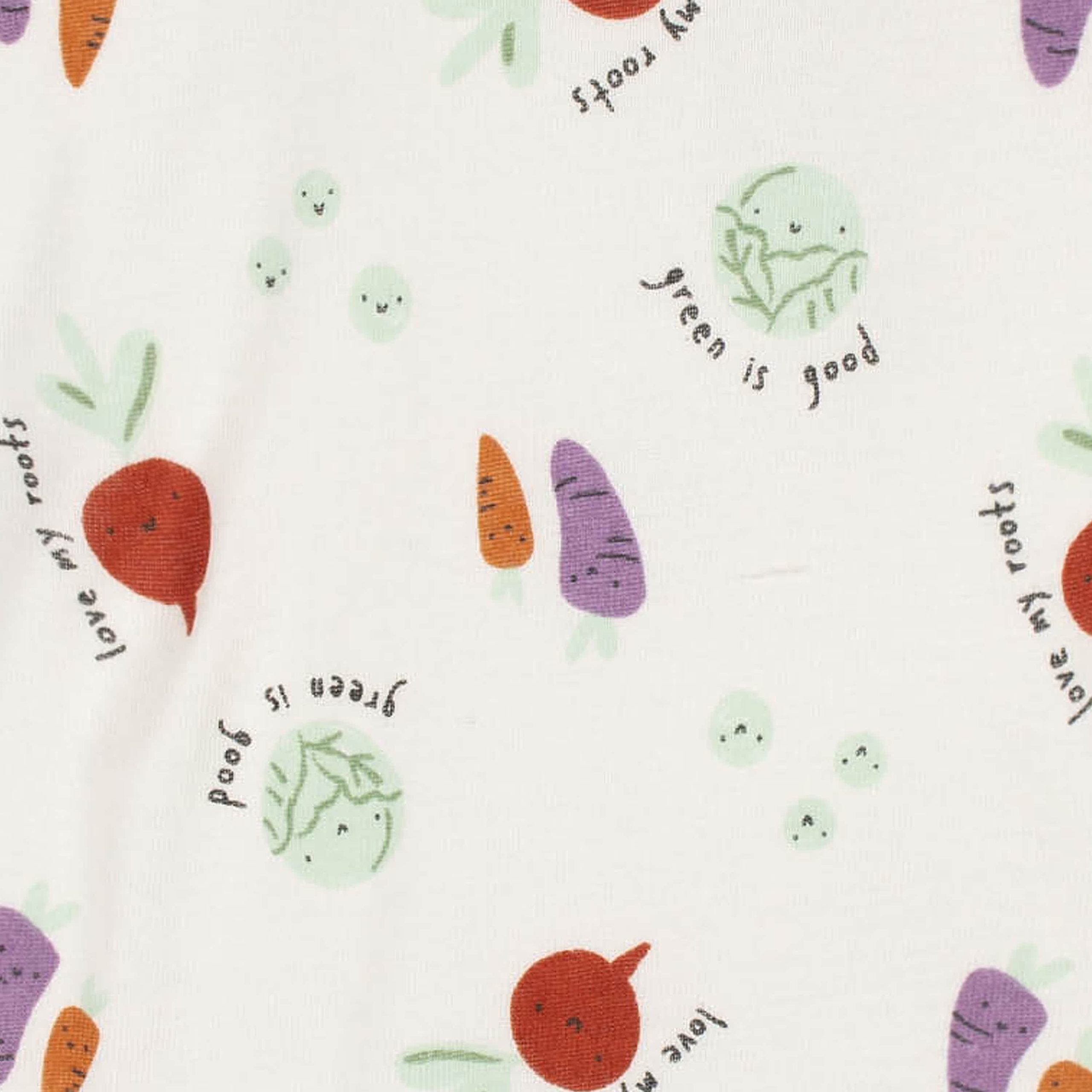 4-Pack Baby Neutral Happy Veggies Gowns - Image 5