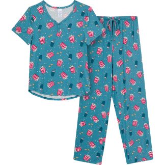 2-Piece Women's Movie Night Pajamas