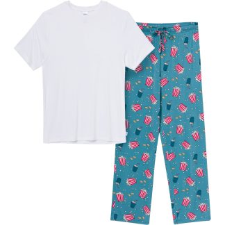 2-Piece Men's Movie Night Pajamas