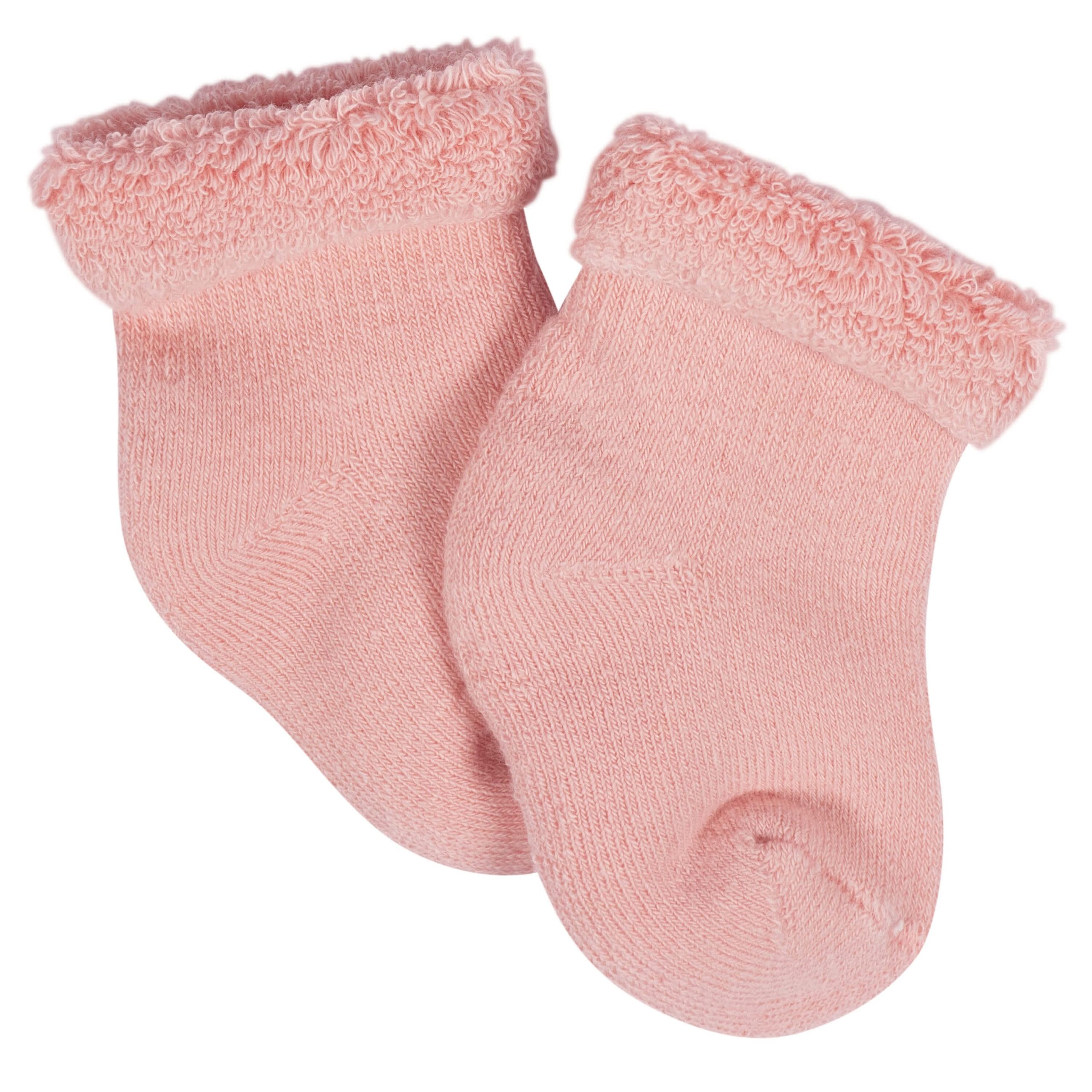 12-Pack Baby Girls Golden Floral Terry Wiggle Proof® Socks - Image 10