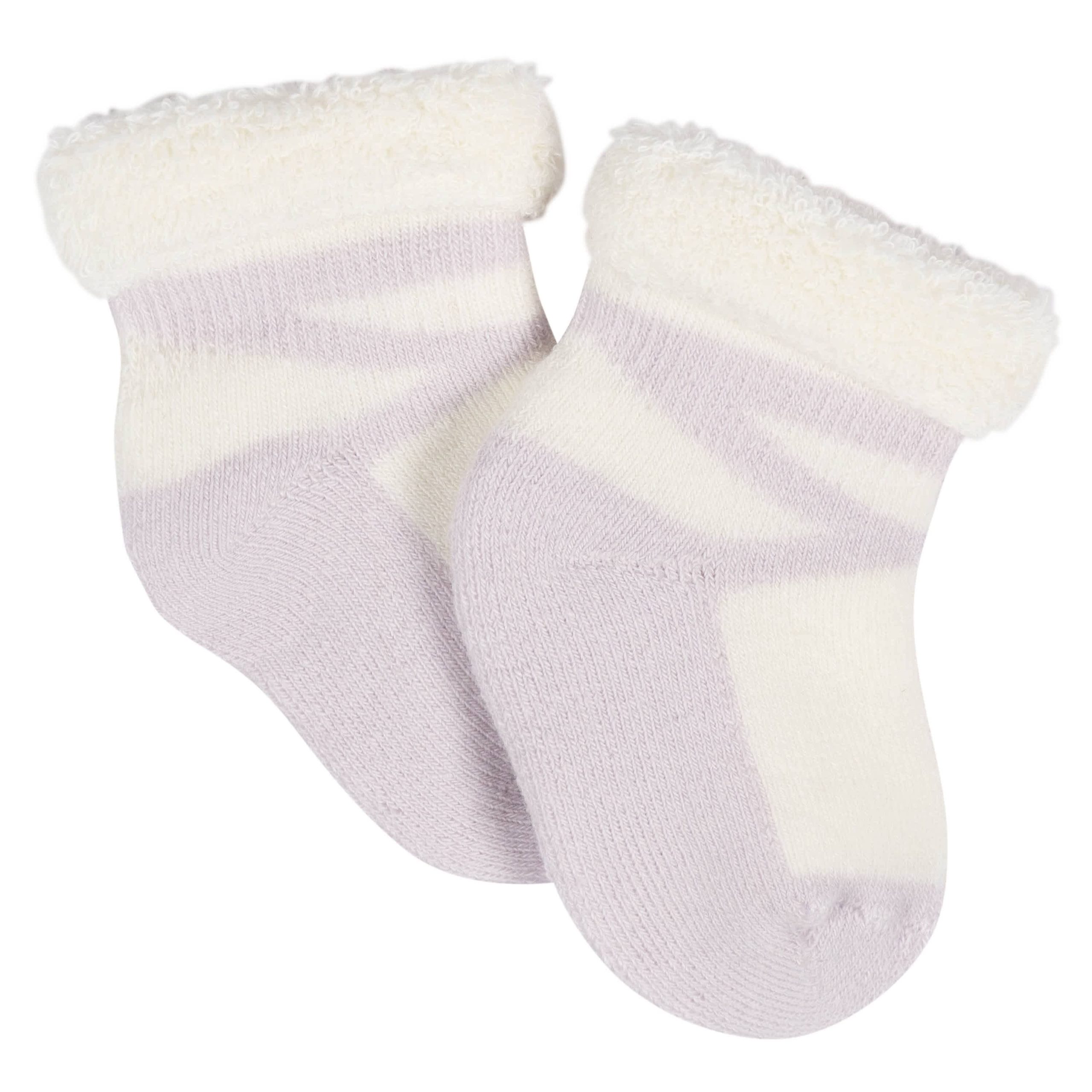 12-Pack Baby Girls Lavender Garden Terry Wiggle Proof® Socks - Image 7