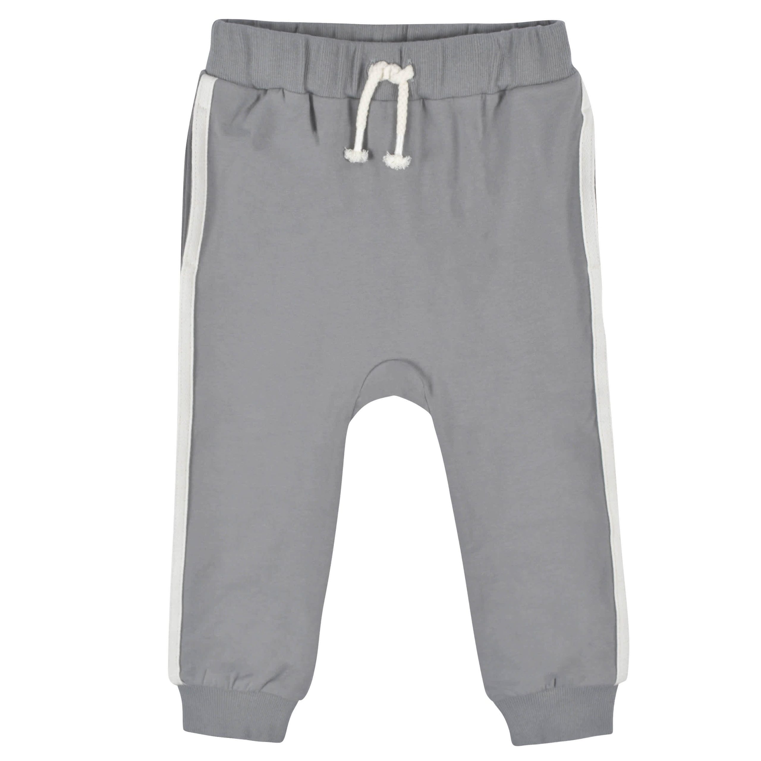 3-Pack Toddler Boys Mustard & Gray Joggers, 5T - Image 3