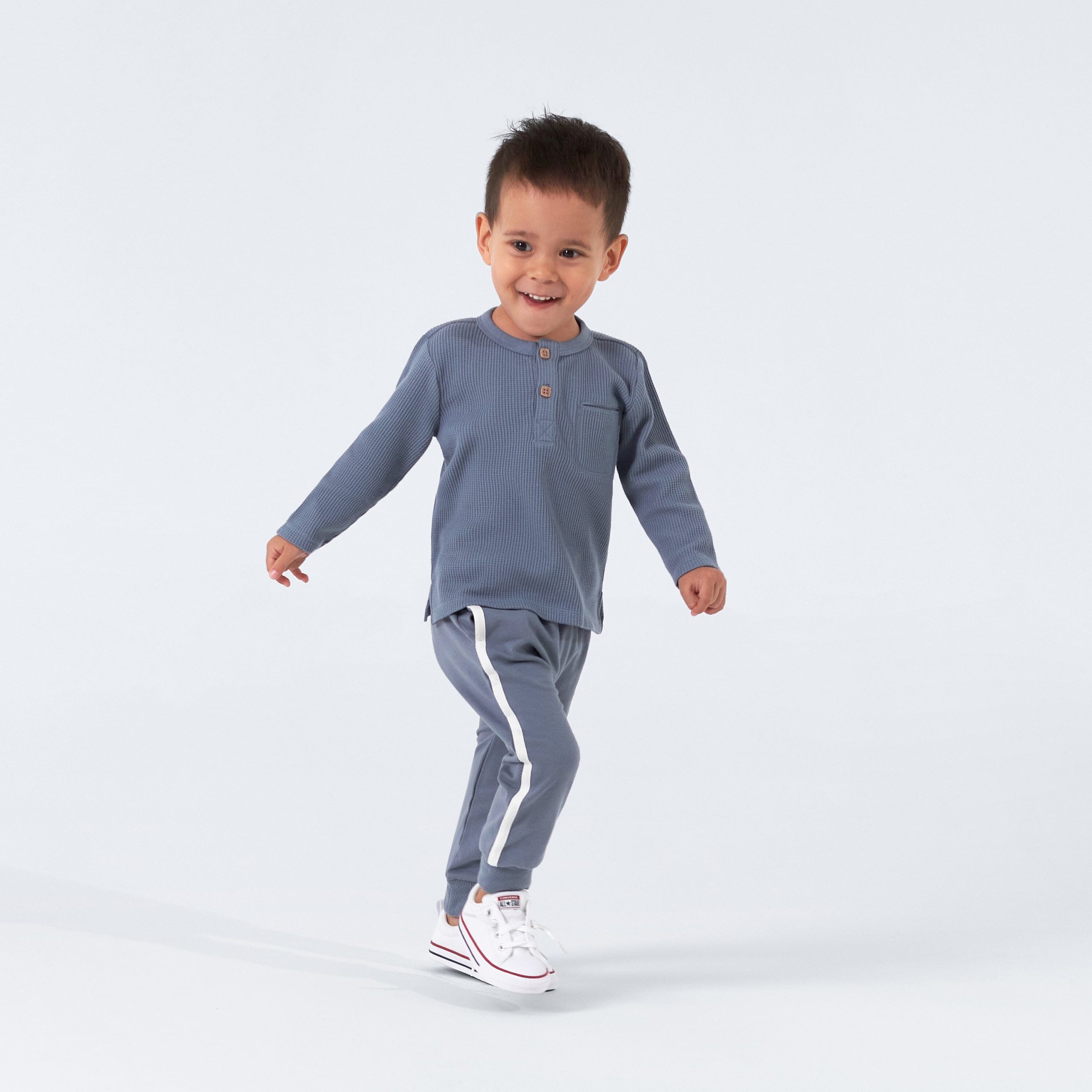 3-Pack Infant & Toddler Dusty Blue & Navy Joggers, 18M - Image 2