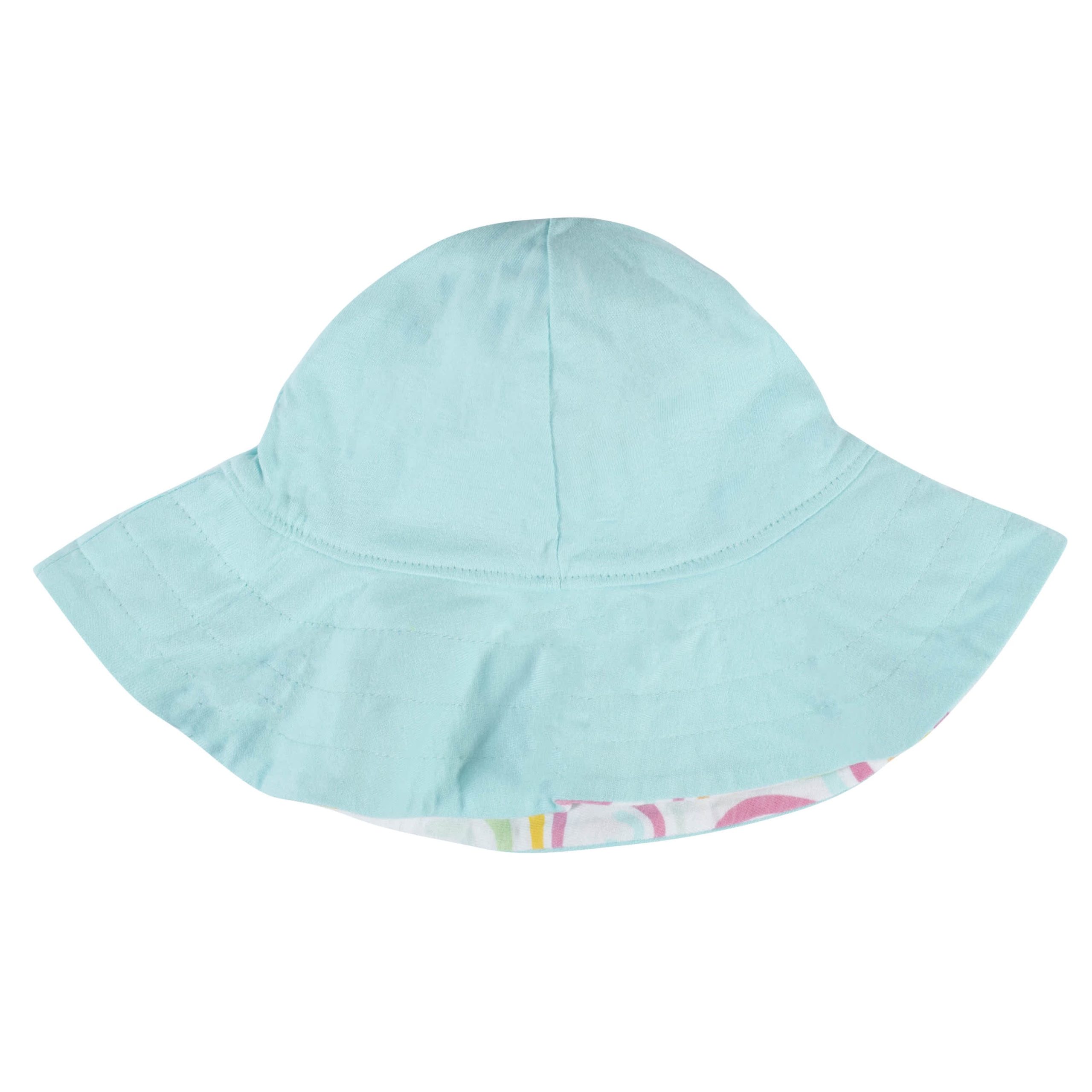 3-Piece Baby & Toddler Girls Dots Of Rainbows Dress, Diaper Cover & Sun Hat Set - Image 6