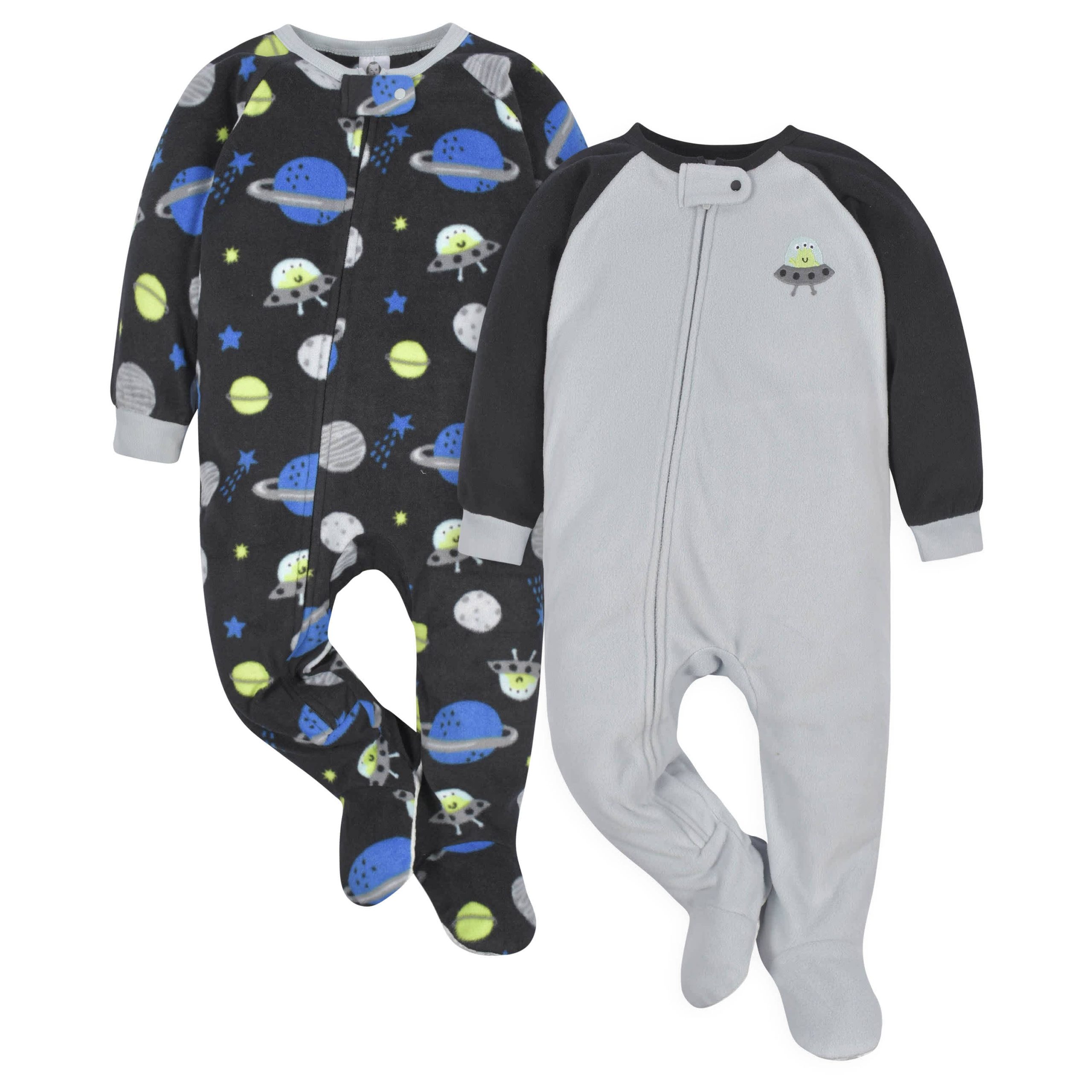 4-Pack Baby & Toddler Boys Space & Dinos Fleece Pajamas - Image 8