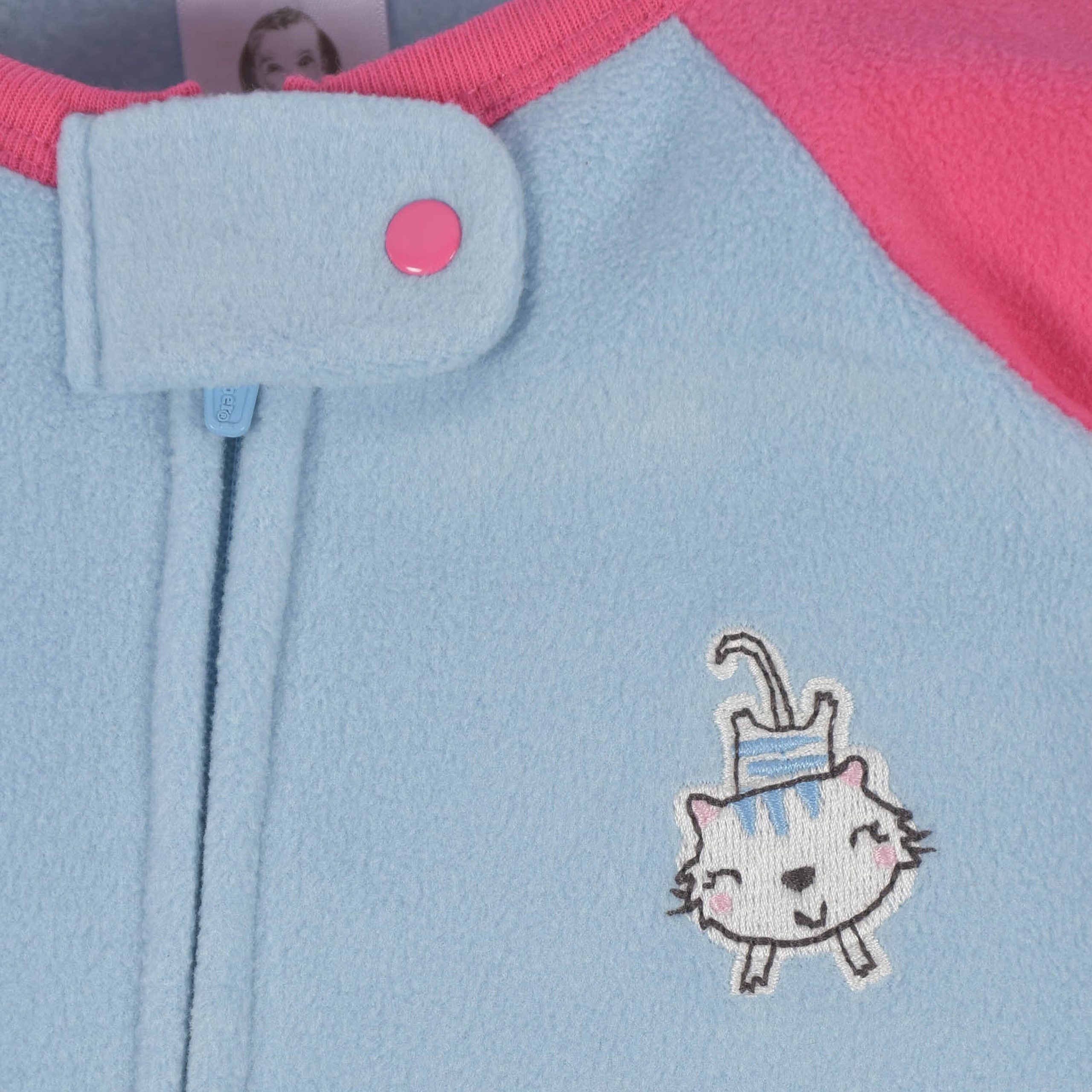 4-Pack Baby & Toddler Girls Tiger & Cutie Fleece Pajamas - Image 8