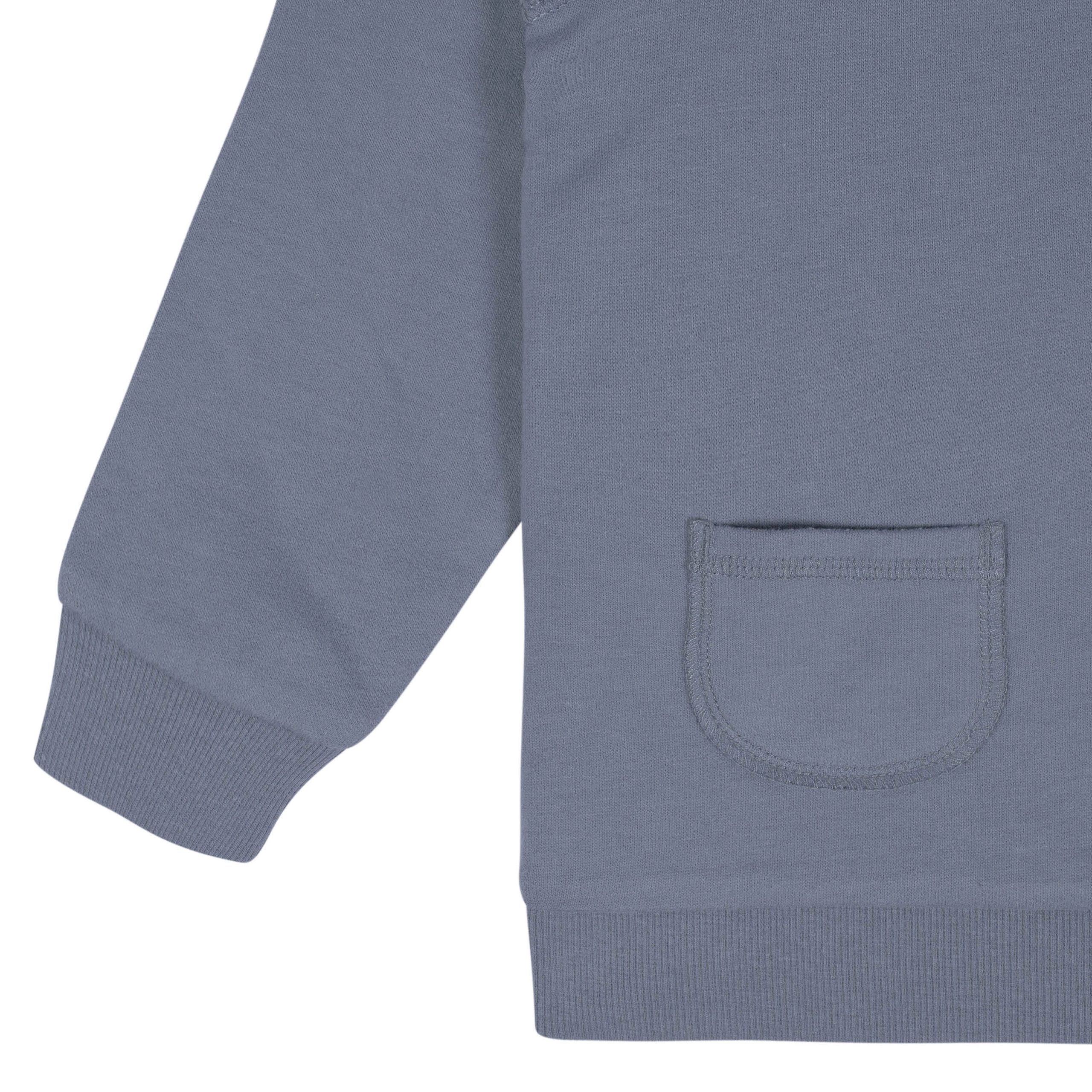 2-Piece Infant & Toddler Boys Dusty Blue French Terry Pullover & Jogger Set - Image 5