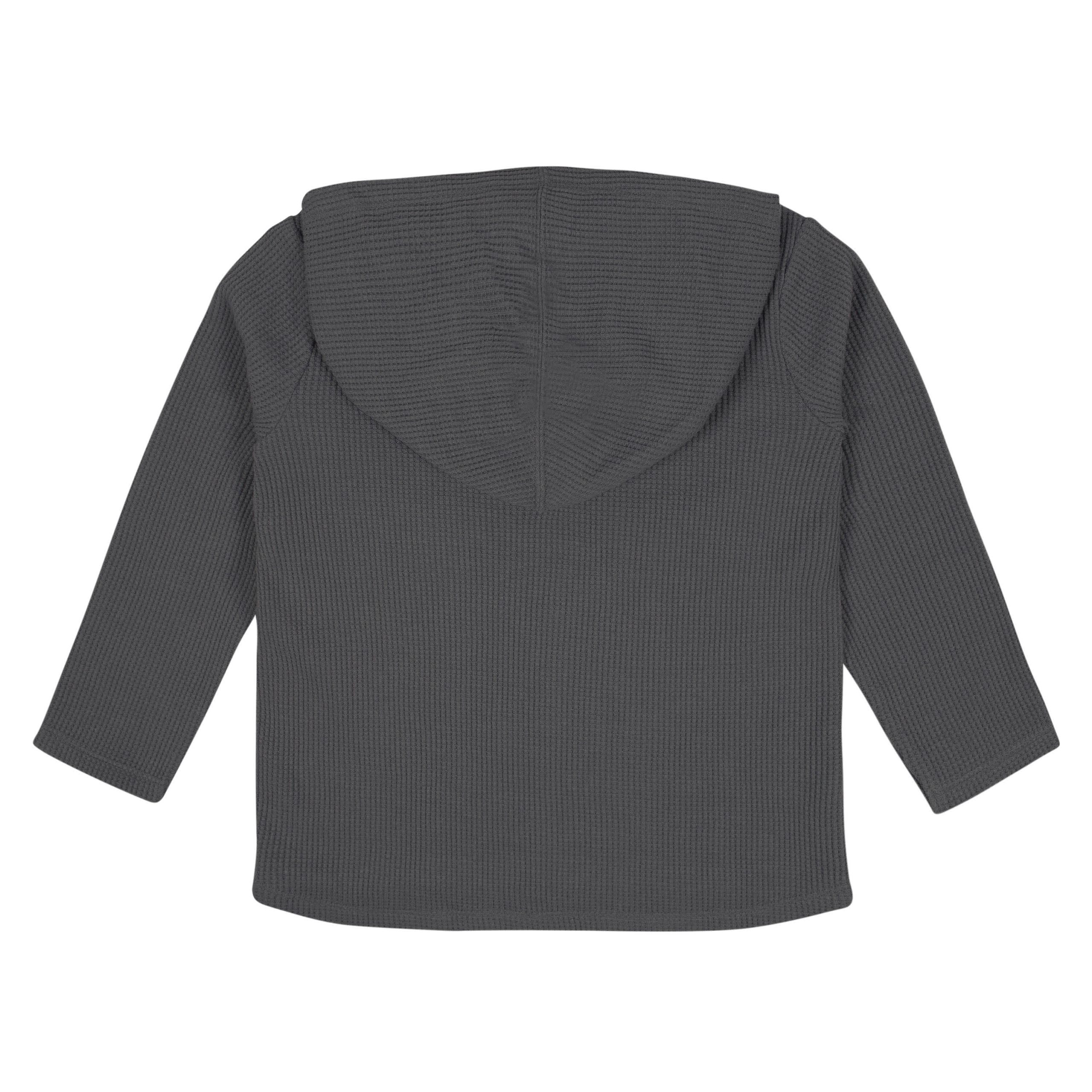 2-Piece Infant & Toddler Boys Charcoal Waffle Hoodie & Jogger Set - Image 5