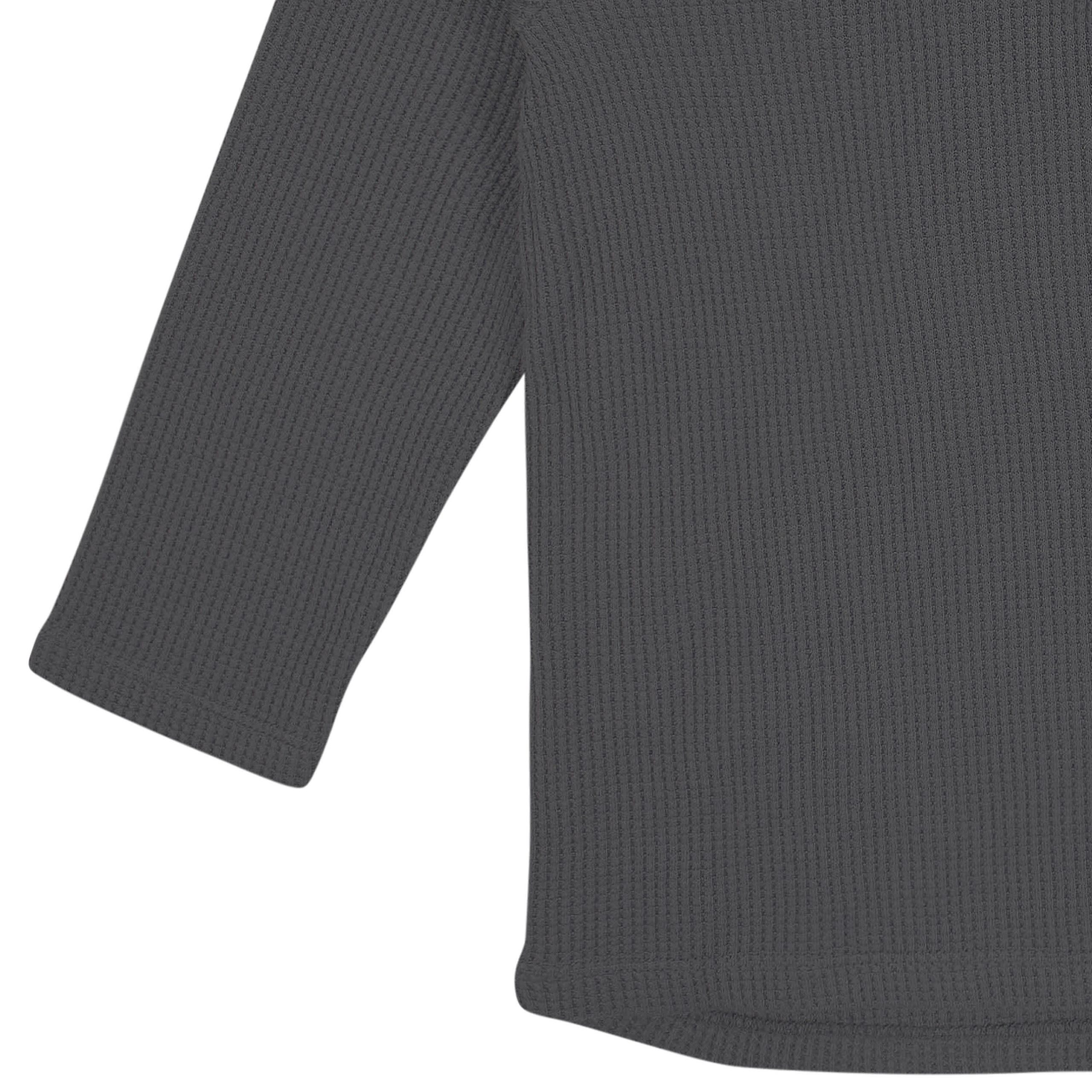 2-Piece Infant & Toddler Boys Charcoal Waffle Hoodie & Jogger Set - Image 7
