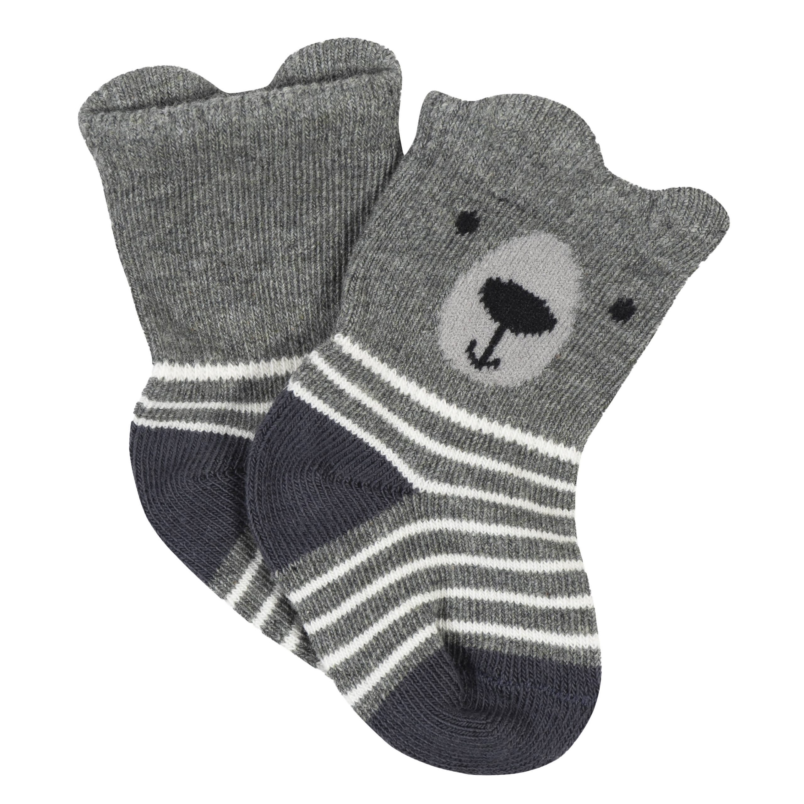 6-Pack Baby Boys Bear Wiggle Proof® Socks - Image 3