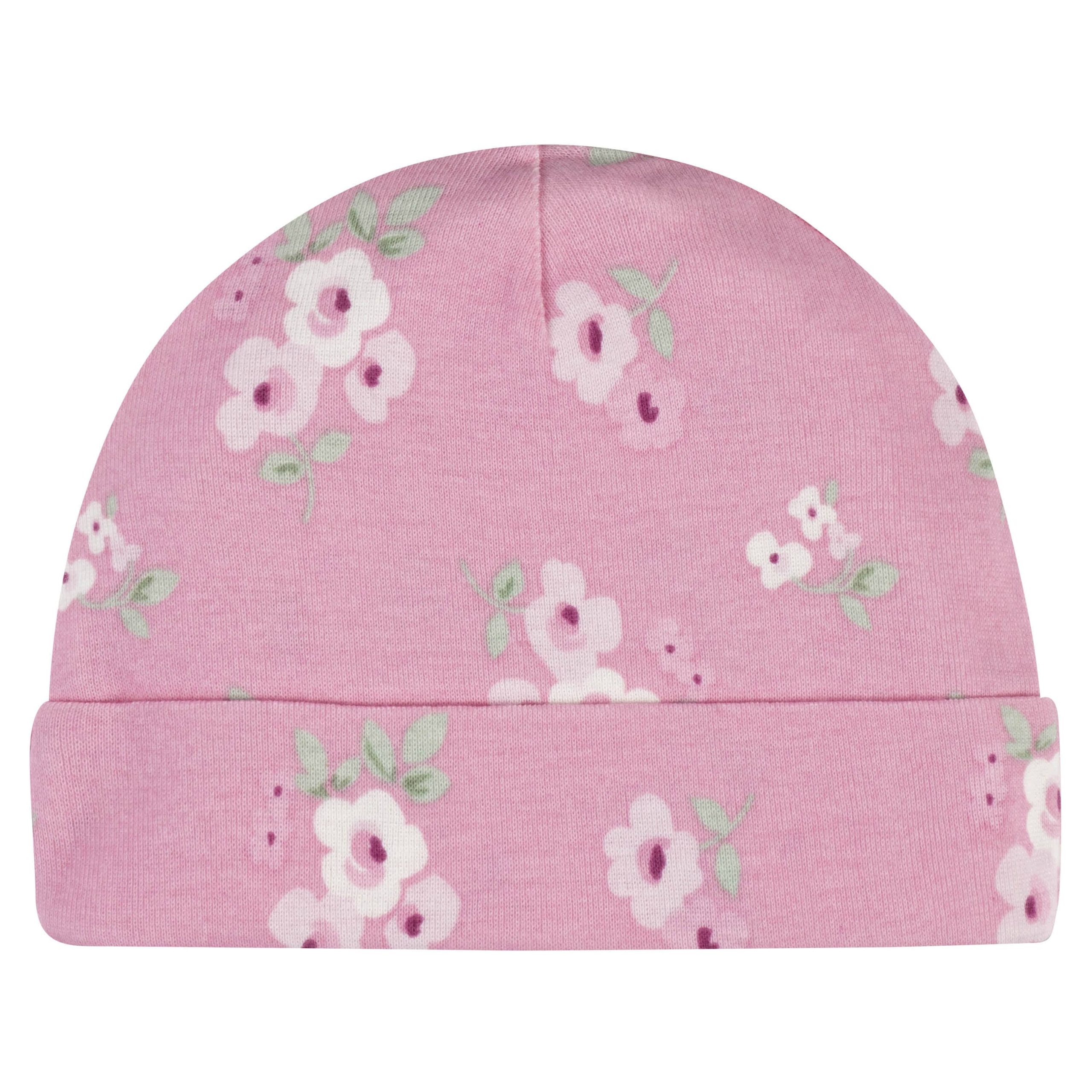 5-Pack Baby Girls Floral Caps - Image 4