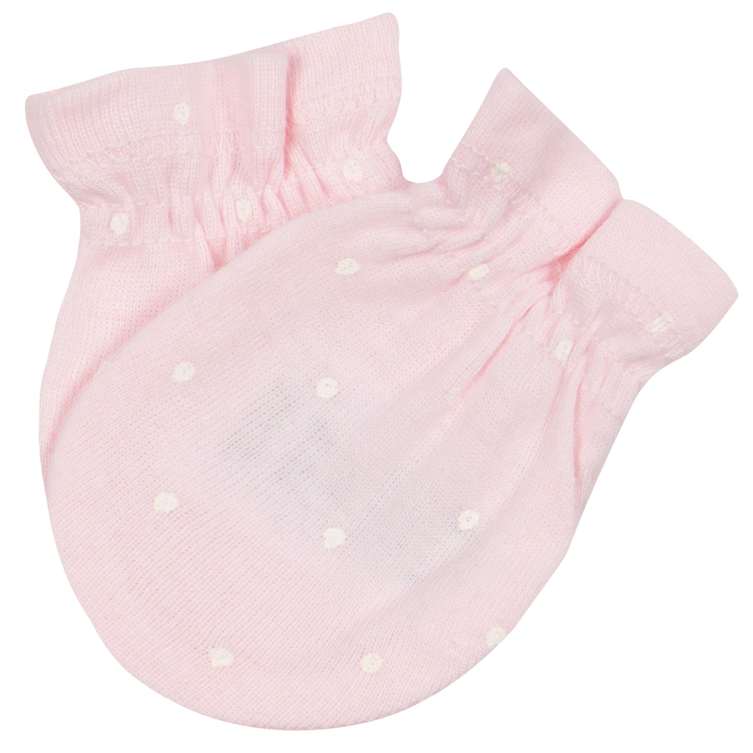 3-Pack Baby Girls Floral No Scratch Mittens - Image 4