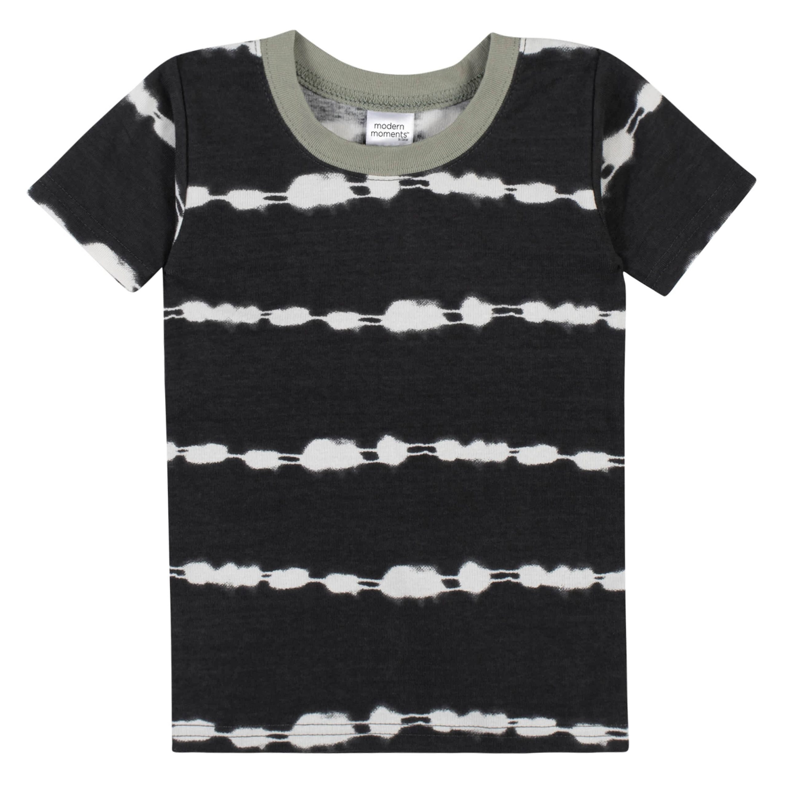 4-Piece Infant & Toddler Boys Tie Dye Stripe Snug Fit Pajamas - Image 4