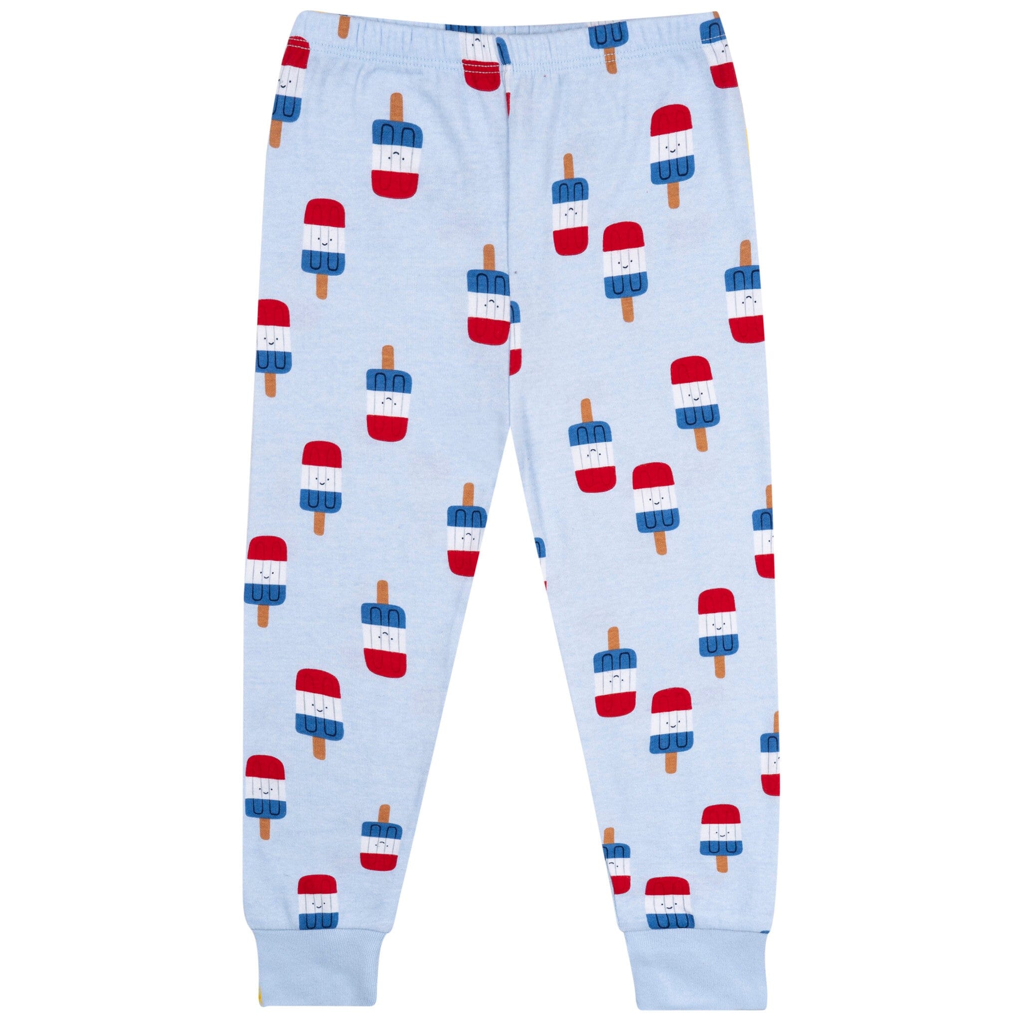 2-Piece Infant & Toddler Neutral Patriotic Popcicles Cotton Pajamas - Image 5