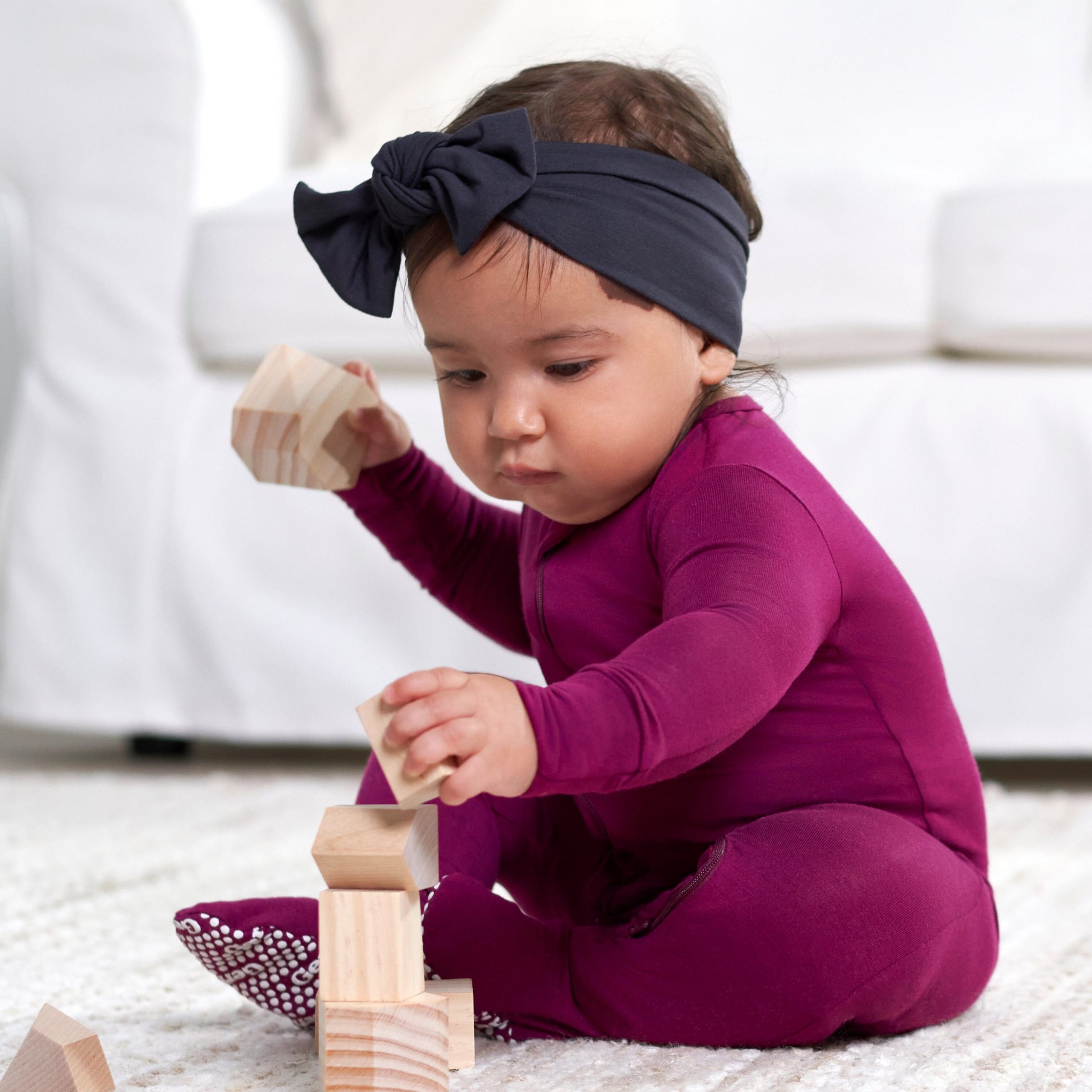 Girls Shadow Buttery Soft Viscose Made from Eucalyptus Headband - Image 2