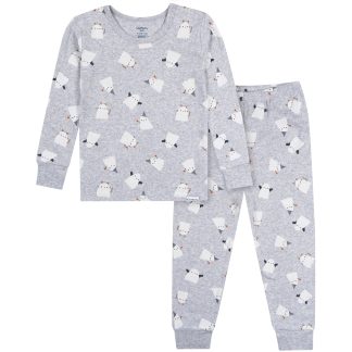 2-Piece Infant & Toddler Neutral Halloween Ghosts Cotton Pajamas