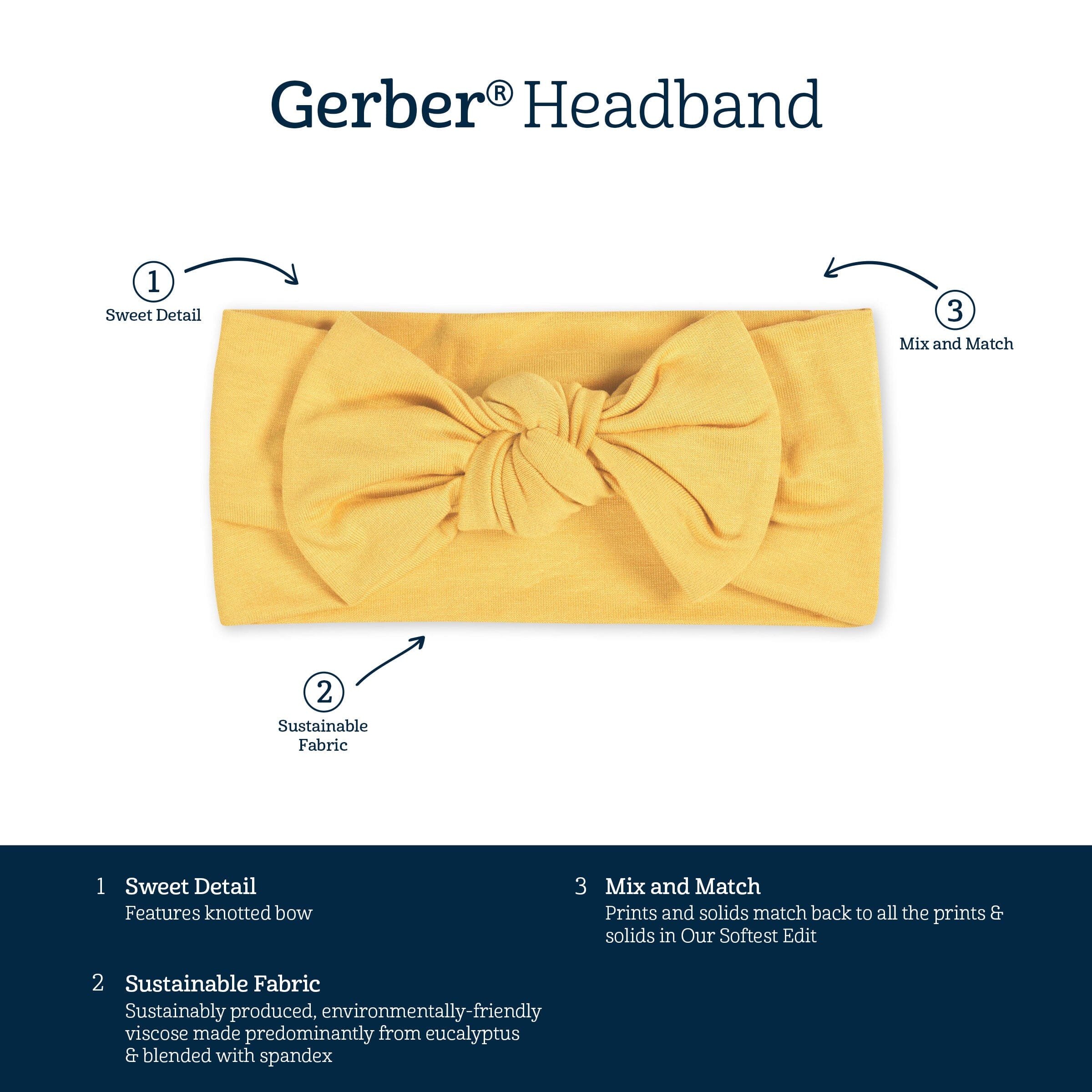 Girls Honey Buttery Soft Viscose Made from Eucalyptus Headband - Image 4