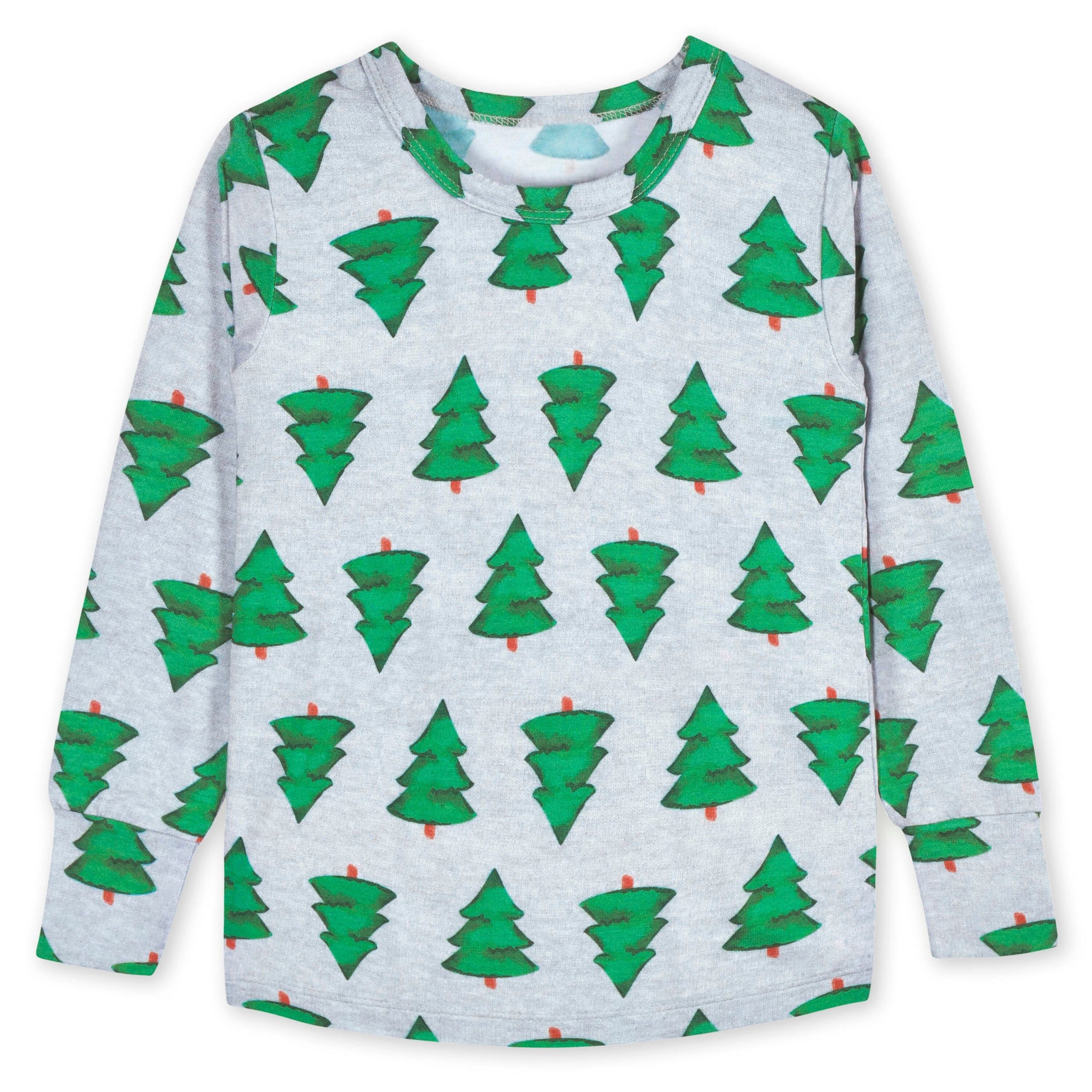 2-Piece Infant & Toddler Spruce Buttery Soft Viscose Made from Eucalyptus Snug Fit Holiday Pajamas - Image 4