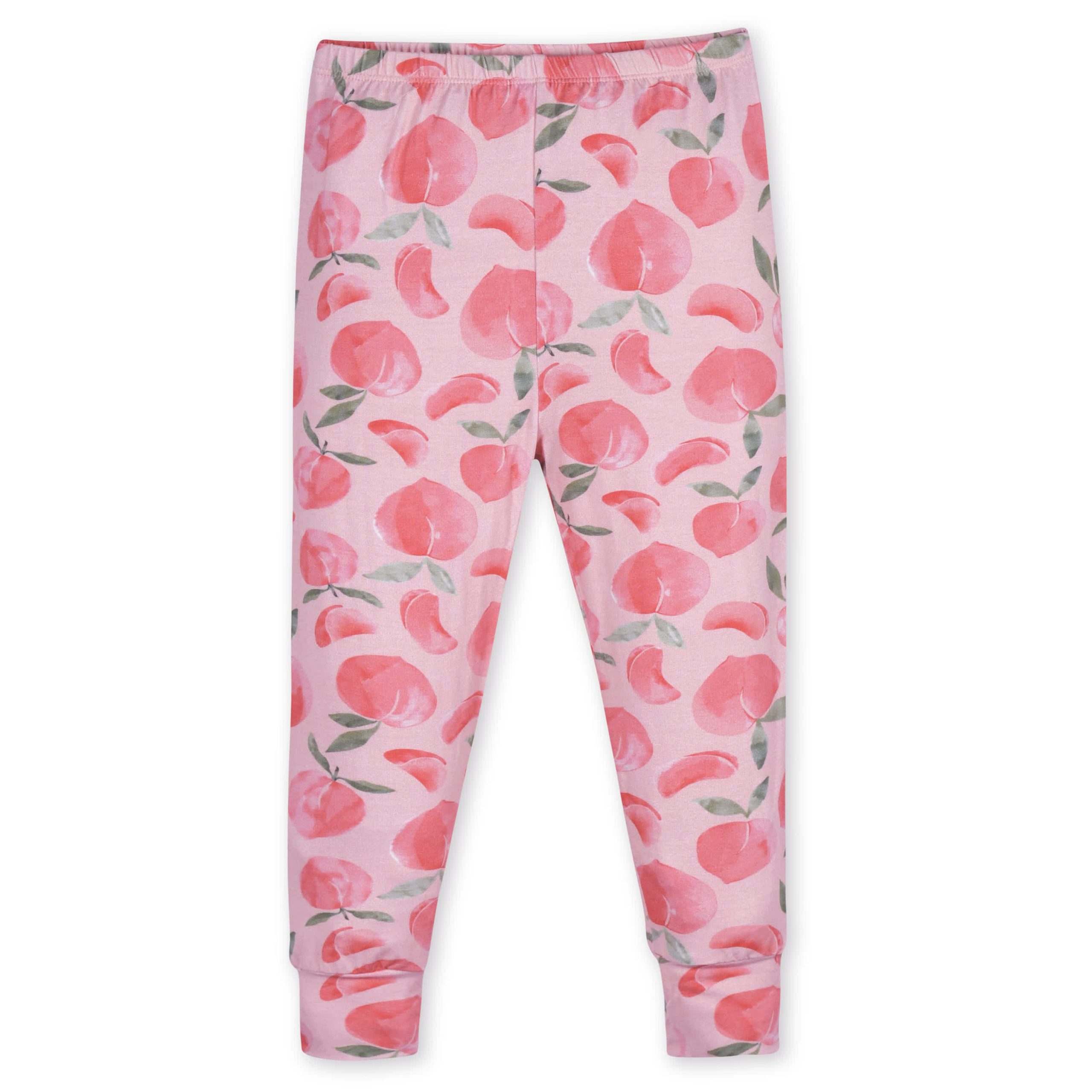 2-Piece Infant & Toddler Girls Just Peachy Buttery Soft Viscose Made from Eucalyptus Snug Fit Pajamas - Image 5