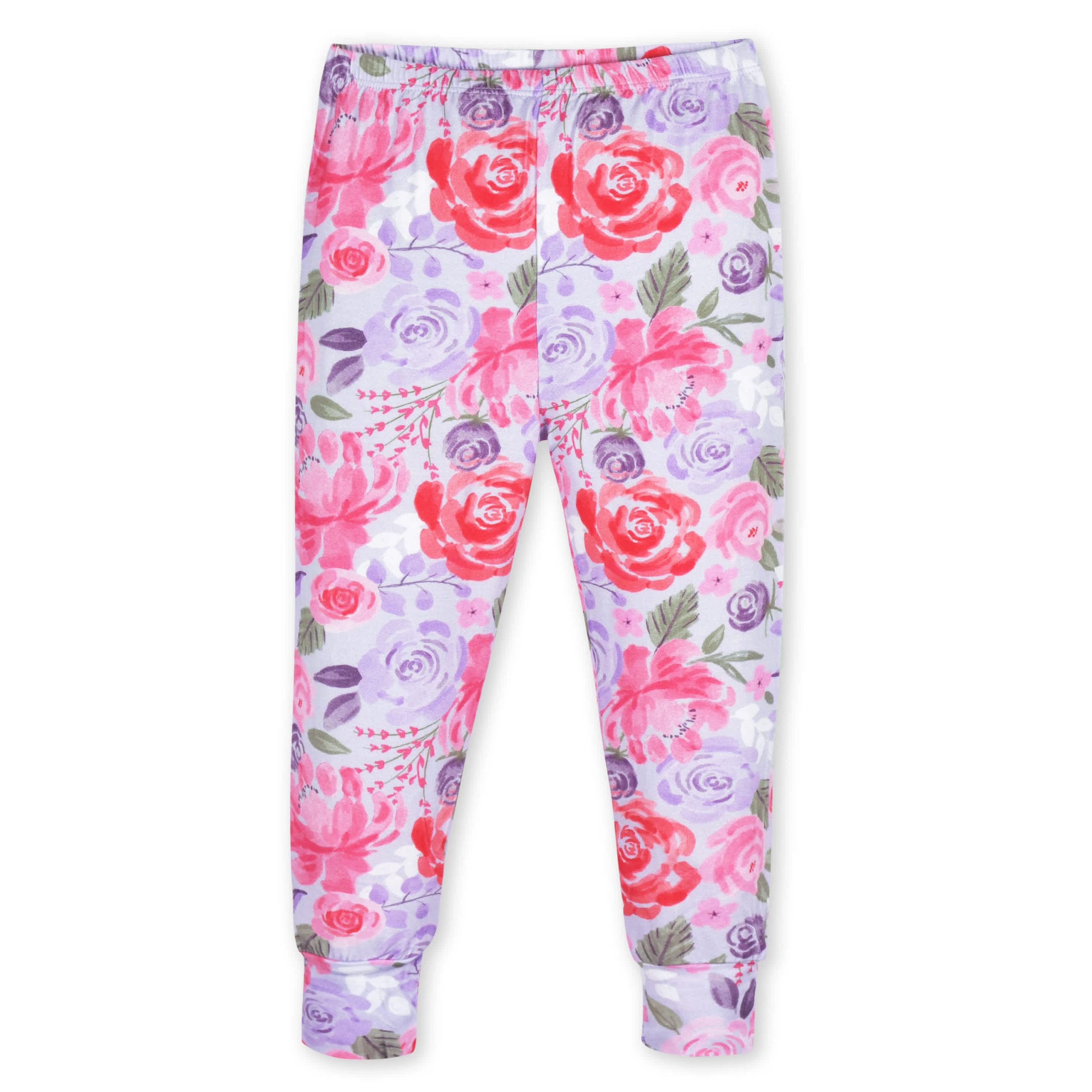 2-Piece Infant & Toddler Girls Lilac Garden Buttery Soft Viscose Made from Eucalyptus Snug Fit Pajamas - Image 5