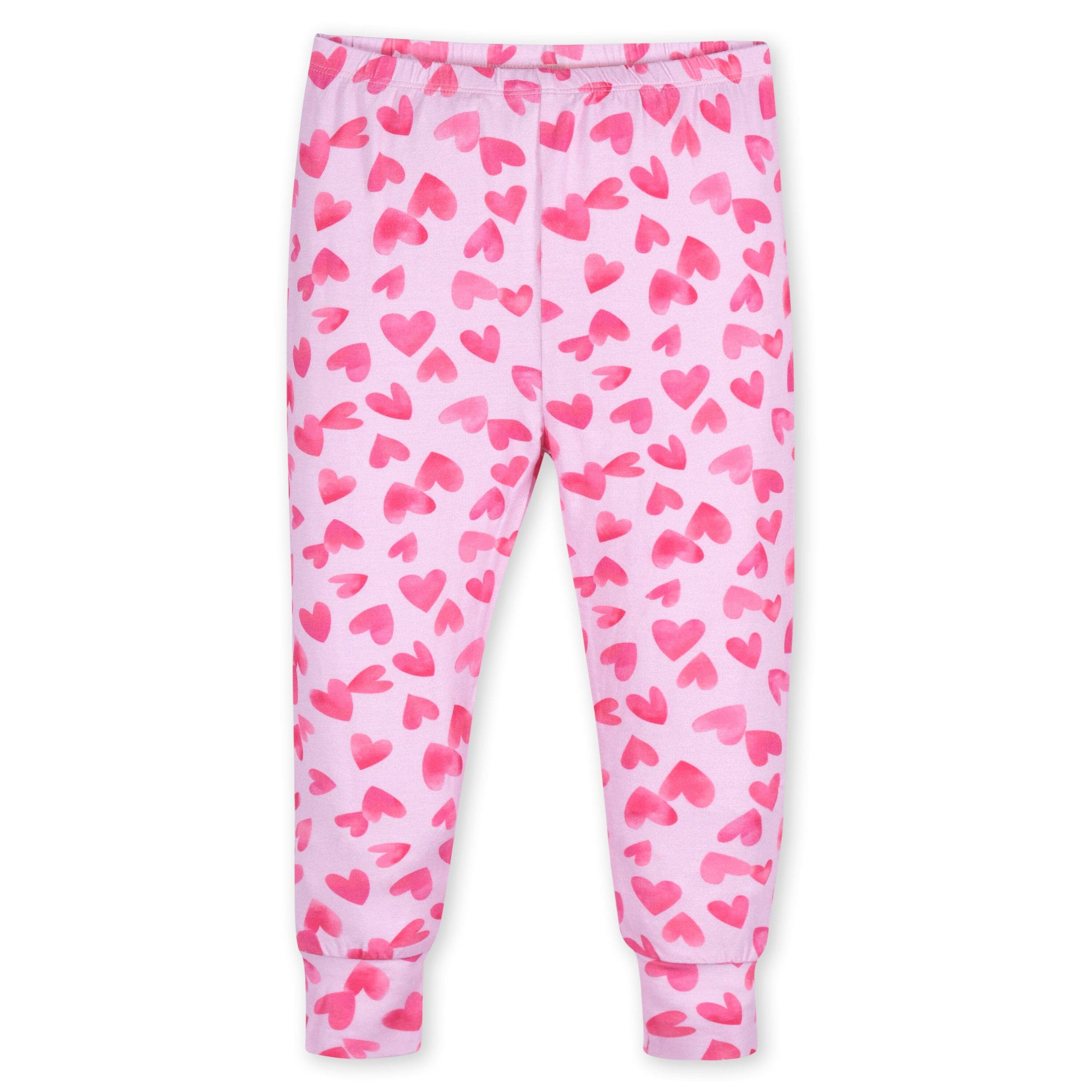 2-Piece Infant & Toddler Girls Heartfelt Buttery Soft Viscose Made from Eucalyptus Snug Fit Pajamas - Image 5