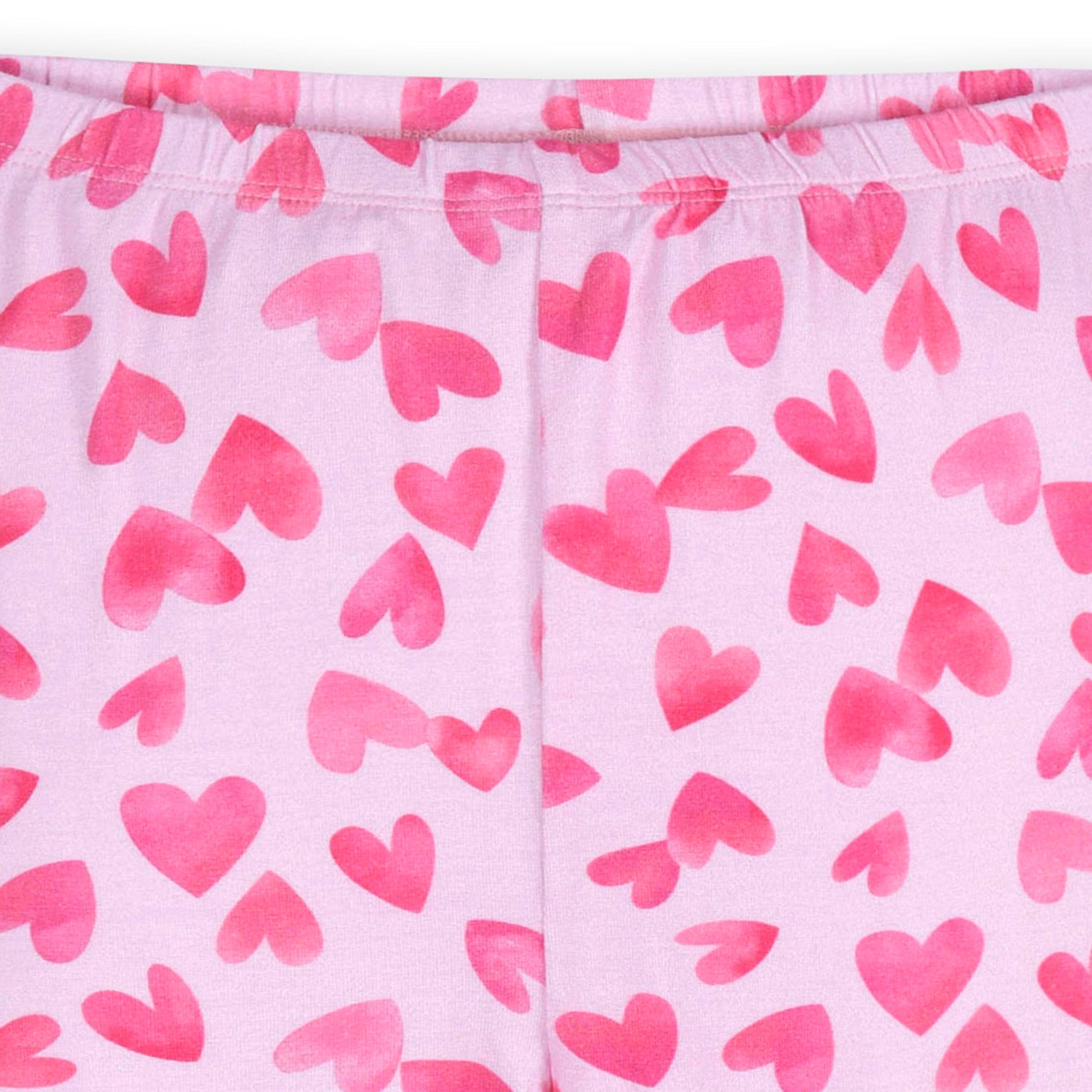 2-Piece Infant & Toddler Girls Heartfelt Buttery Soft Viscose Made from Eucalyptus Snug Fit Pajamas - Image 6