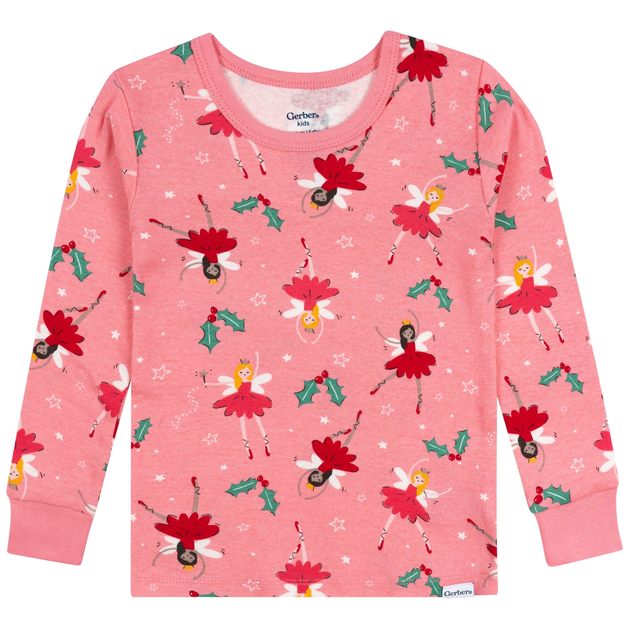 2-Piece Infant & Toddler Girls Holiday Fairies Cotton Pajamas - Image 4