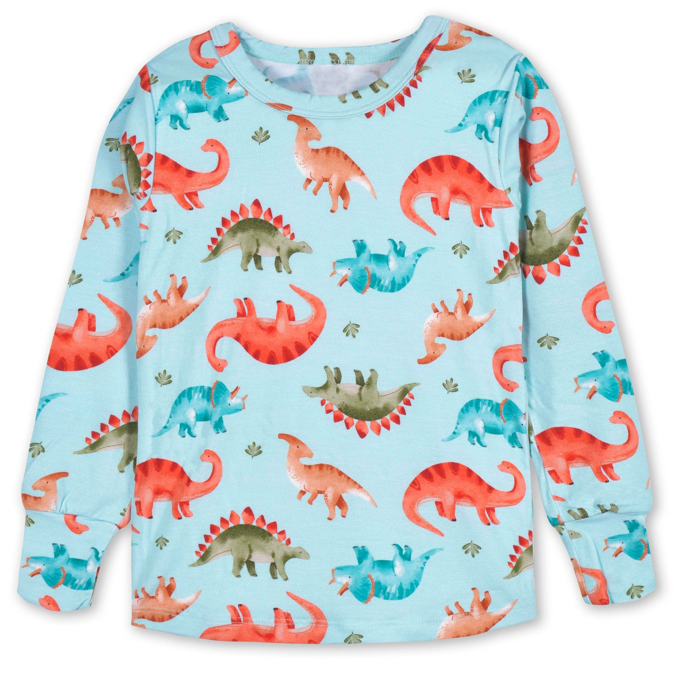 2-Piece Infant & Toddler Snugosaurous Buttery Soft Viscose Made from Eucalyptus Snug Fit Pajamas - Image 3