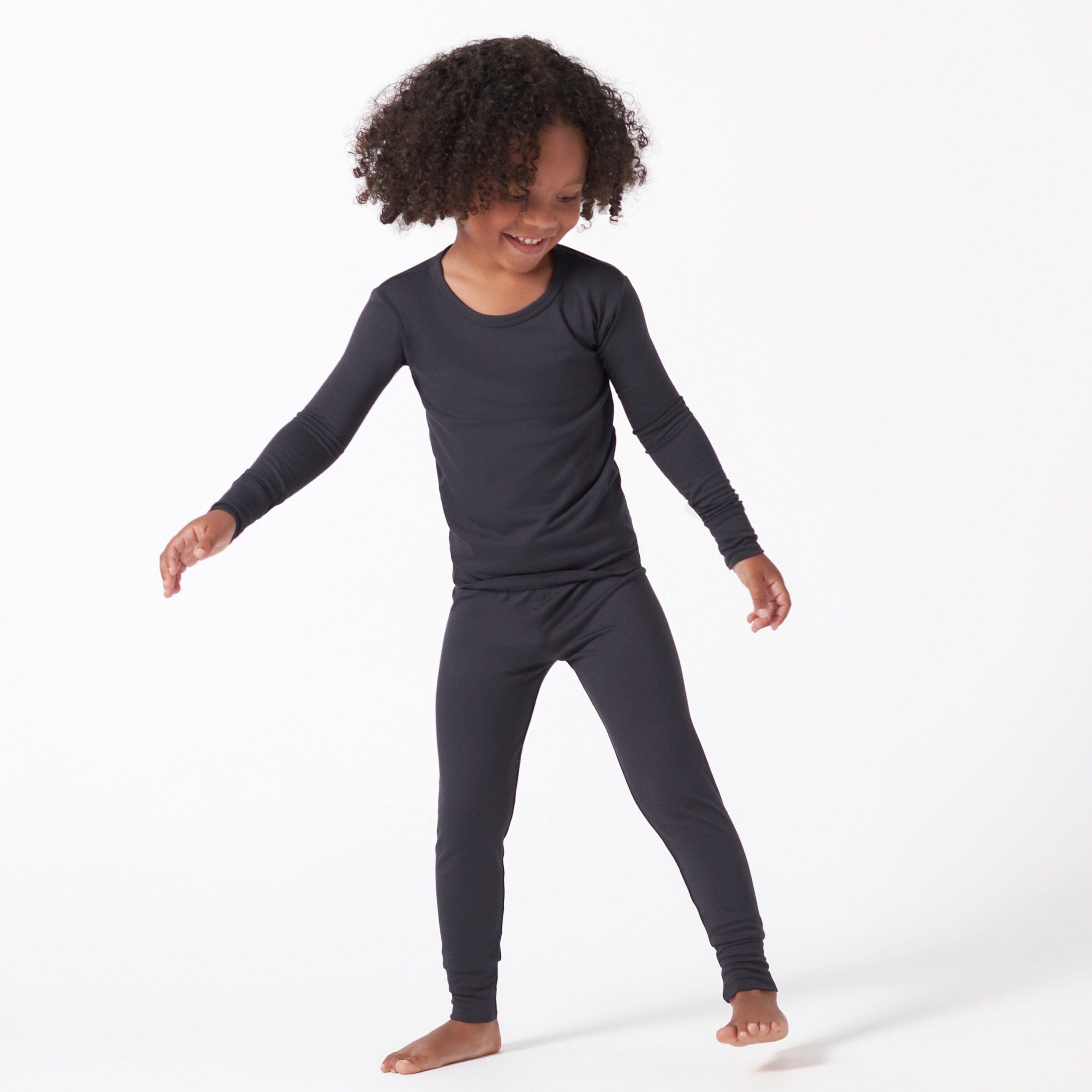 2-Piece Infant & Toddler Shadow Buttery Soft Viscose Made from Eucalyptus Snug Fit Pajamas - Image 3