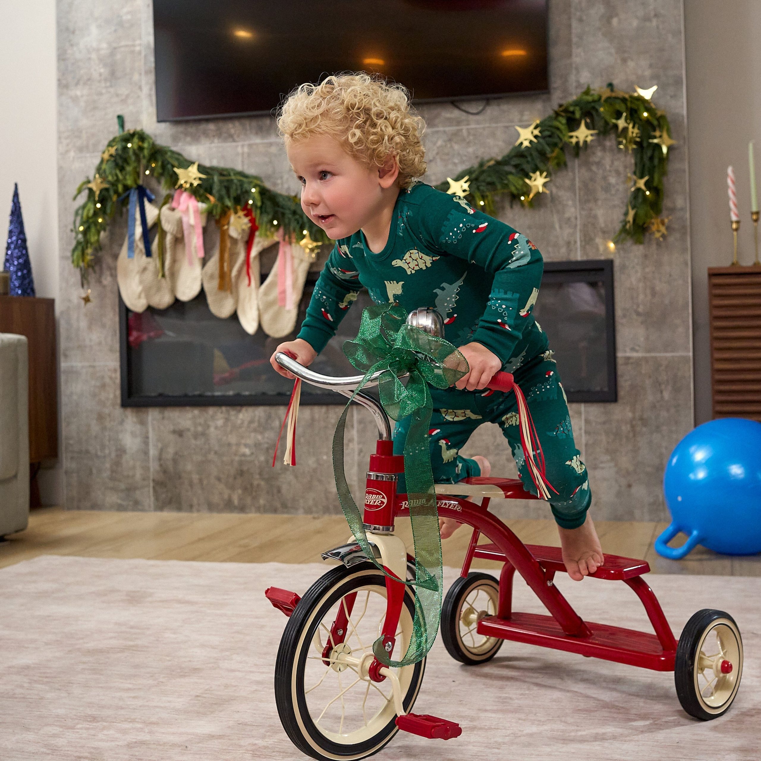 2-Piece Infant & Toddler Boys Holiday Dinos Cotton Pajamas - Image 2