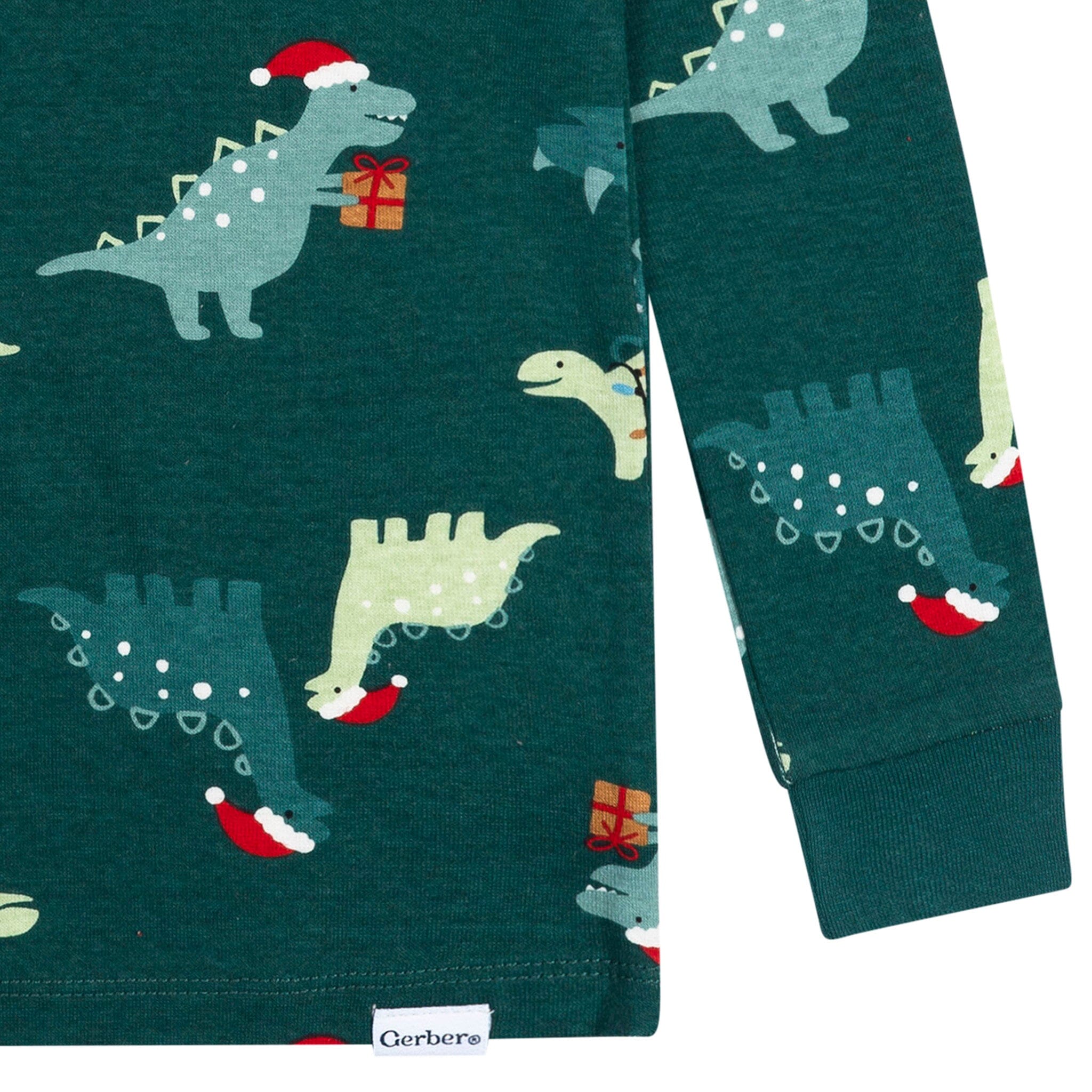 2-Piece Infant & Toddler Boys Holiday Dinos Cotton Pajamas - Image 6