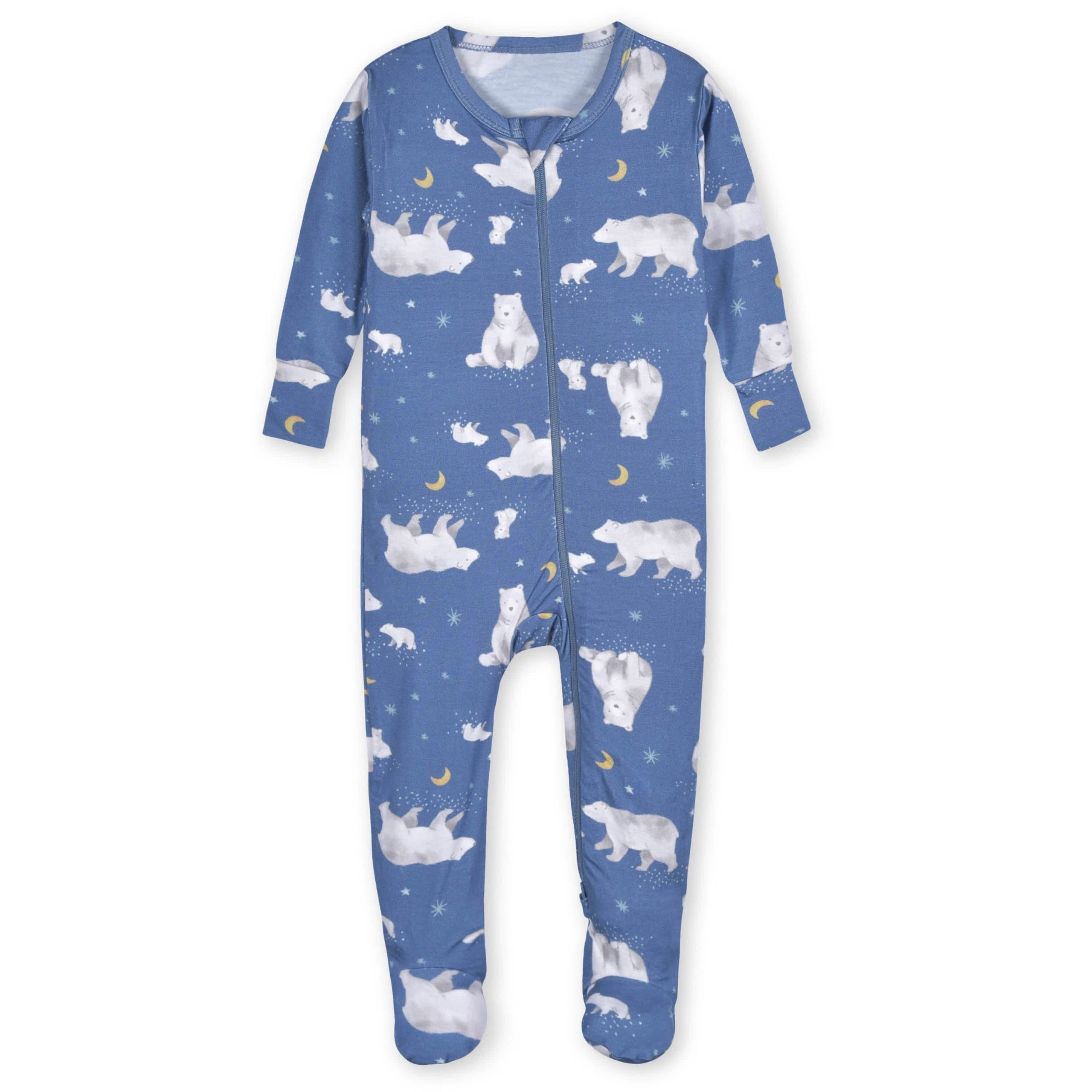 Baby & Toddler Polar Night Buttery Soft Viscose Made from Eucalyptus Snug Fit Footed Pajamas - Image 2