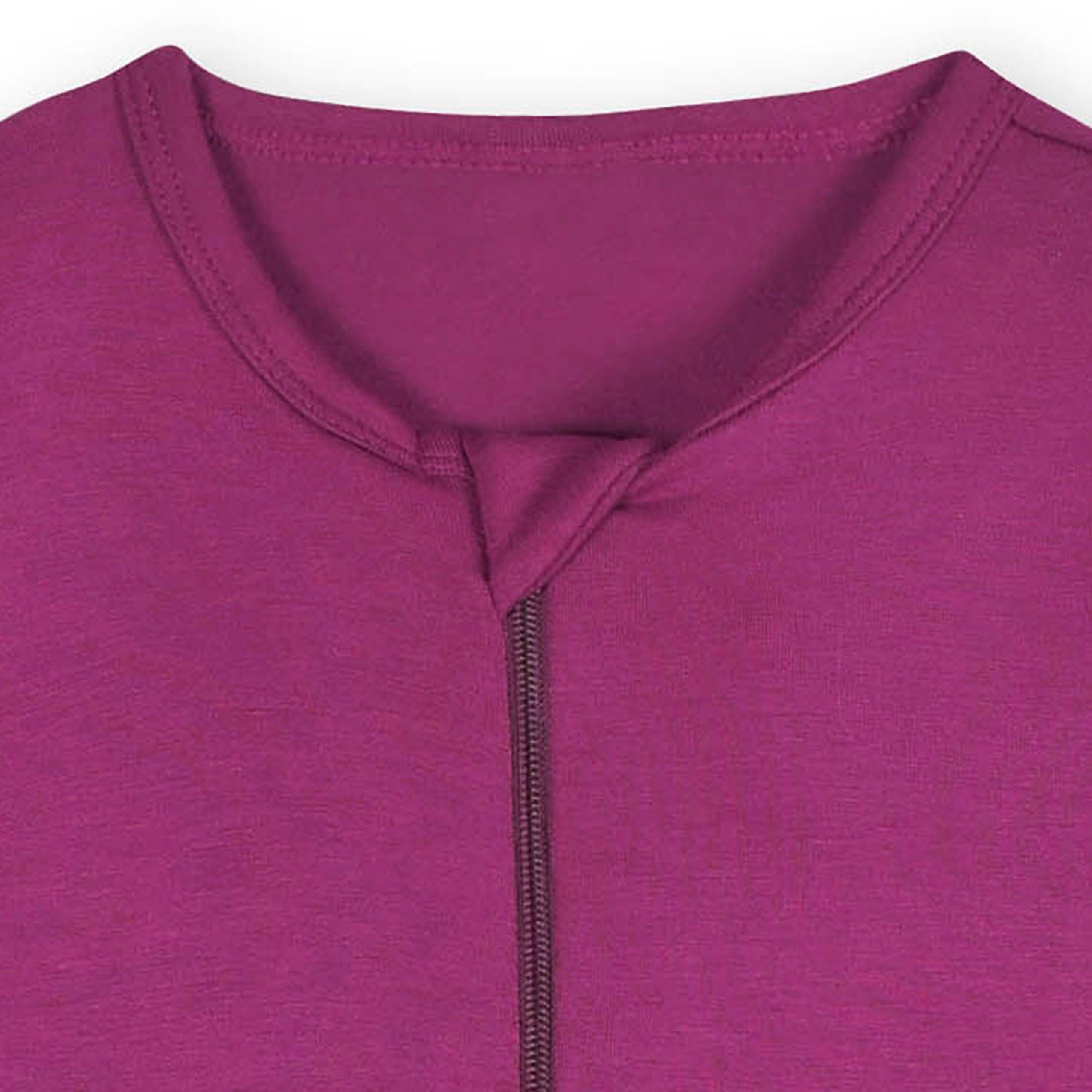 Baby & Toddler Raspberry Buttery Soft Viscose Made from Eucalyptus Snug Fit Footed Pajamas - Image 7