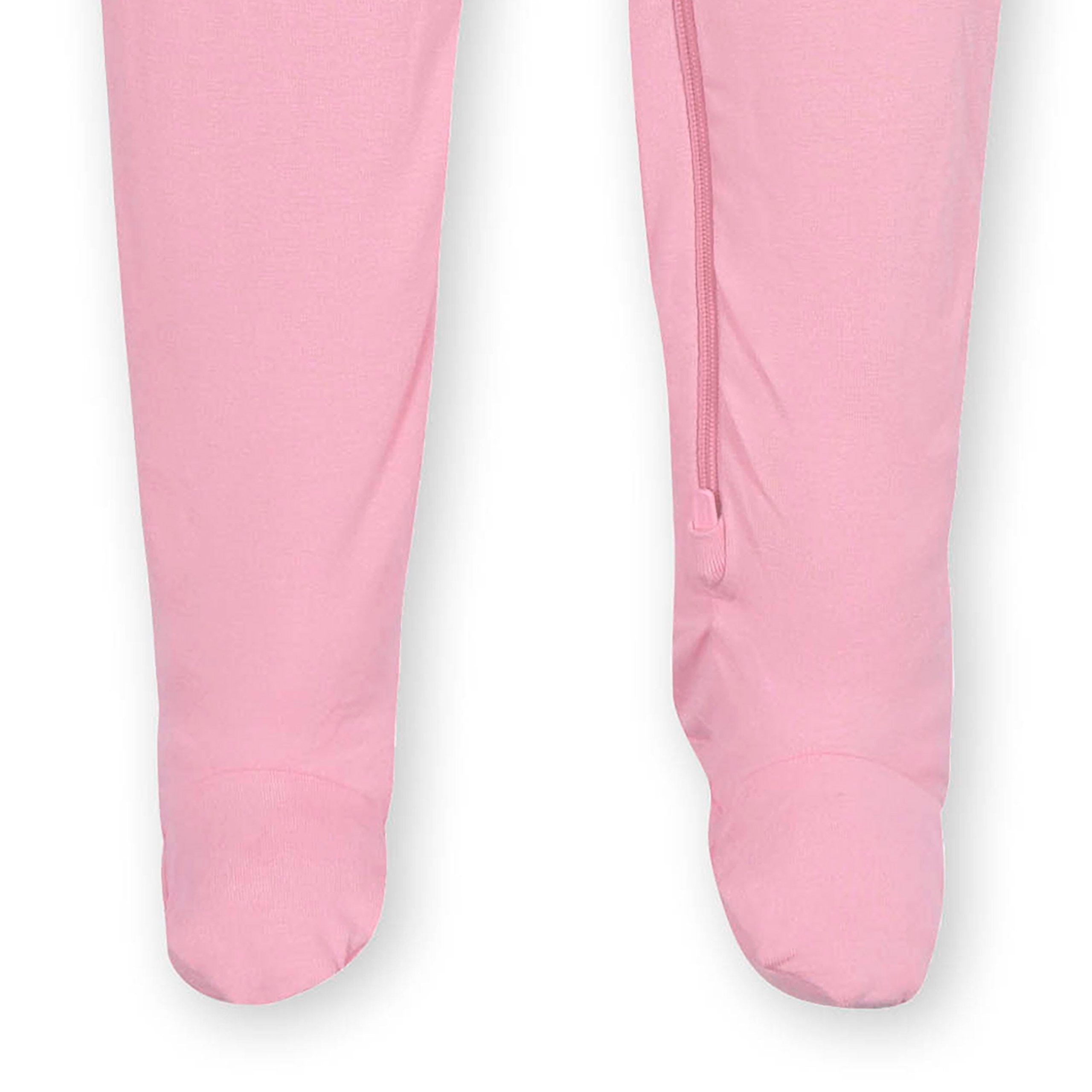 Baby & Toddler Pink Lemonade Buttery Soft Viscose Made from Eucalyptus Snug Fit Footed Pajamas - Image 6
