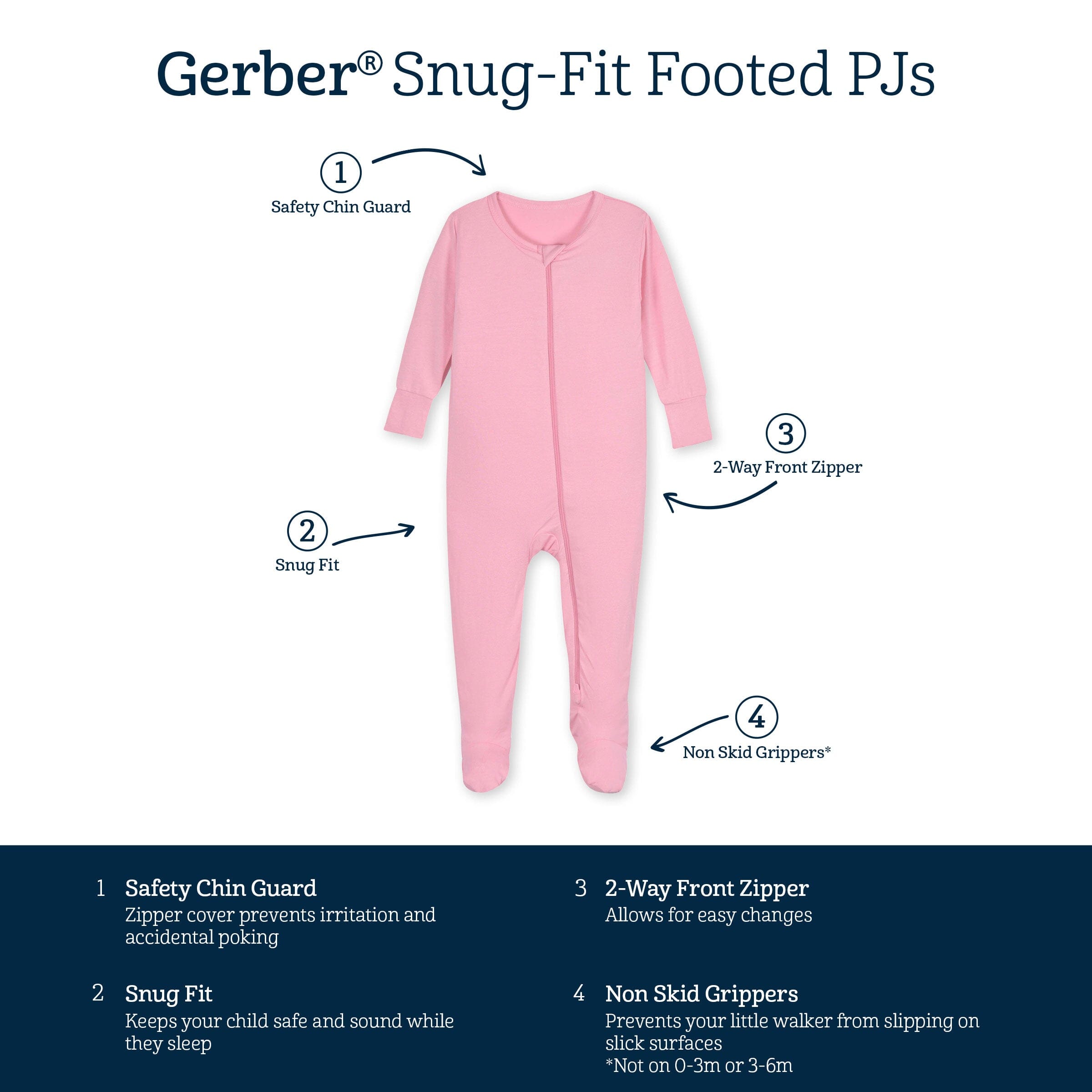 Baby & Toddler Pink Lemonade Buttery Soft Viscose Made from Eucalyptus Snug Fit Footed Pajamas - Image 7