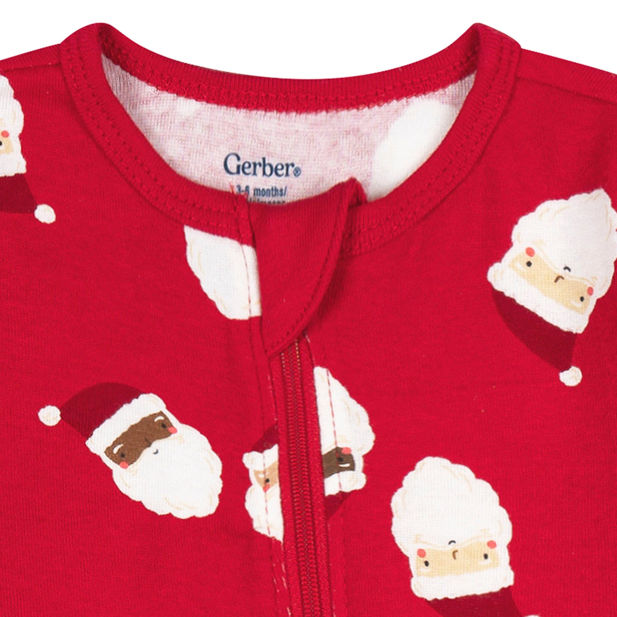 Baby Neutral Santa Faces Sleep 'N Play - Image 2