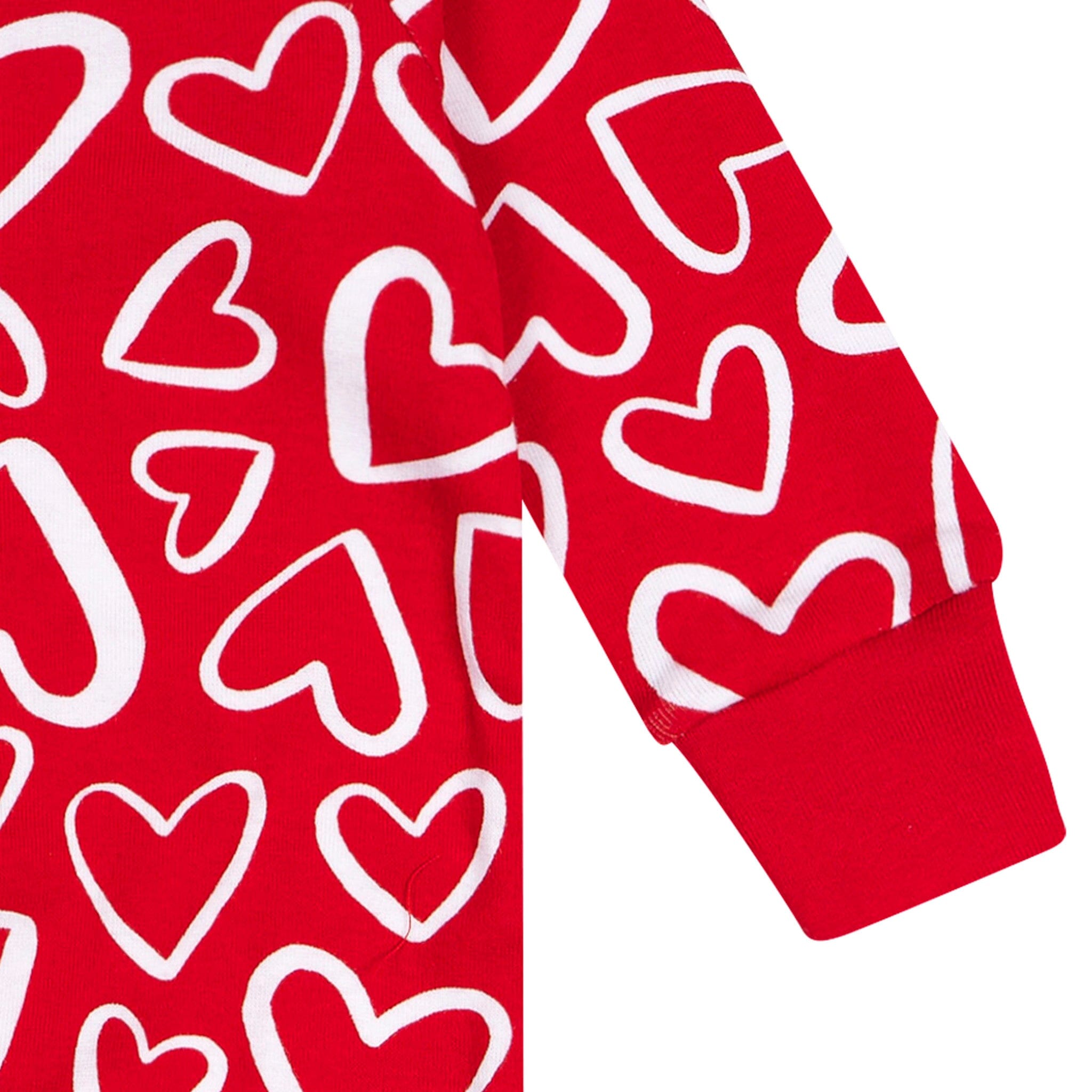 Baby Neutral Red Hearts Sleep 'N Play - Image 3