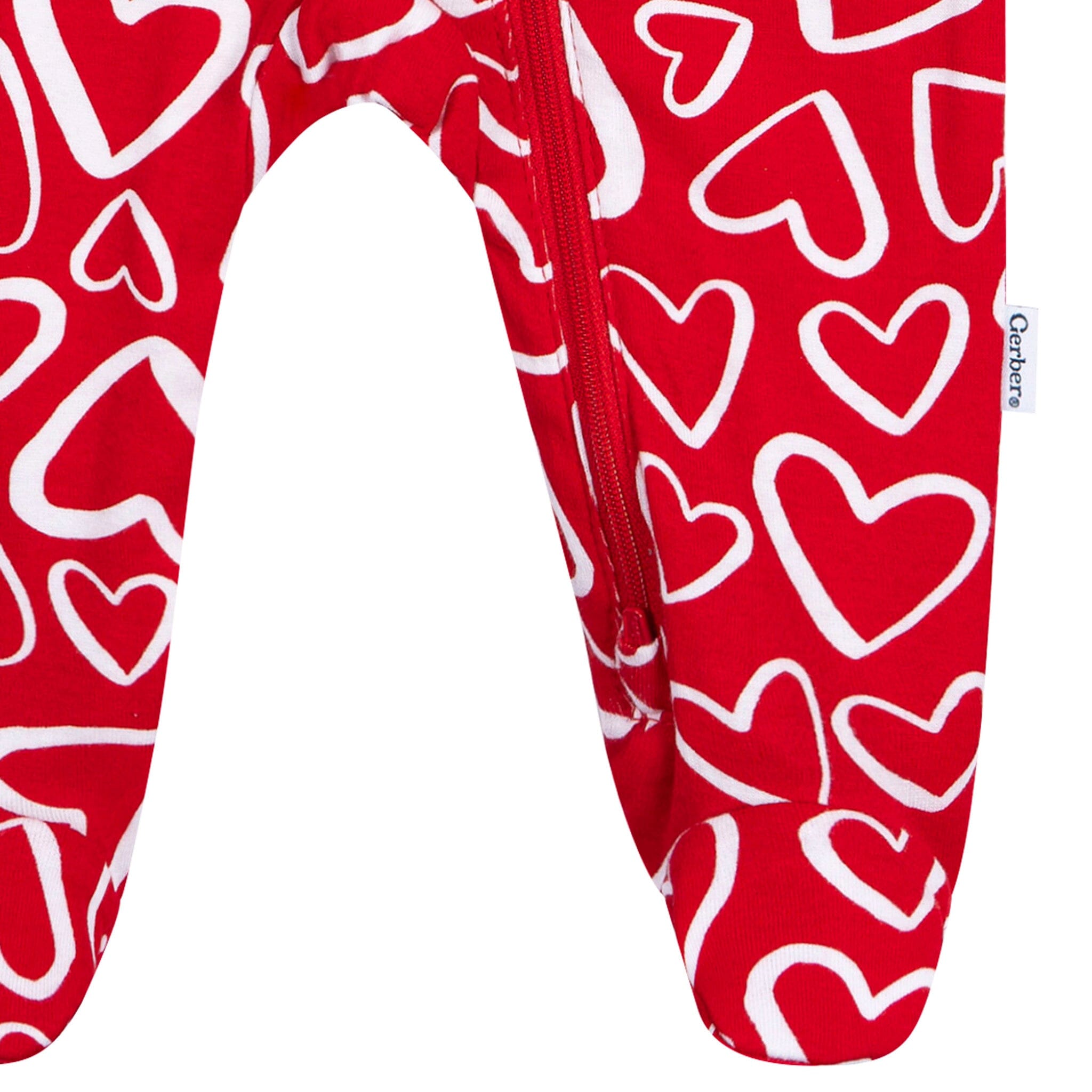 Baby Neutral Red Hearts Sleep 'N Play - Image 4