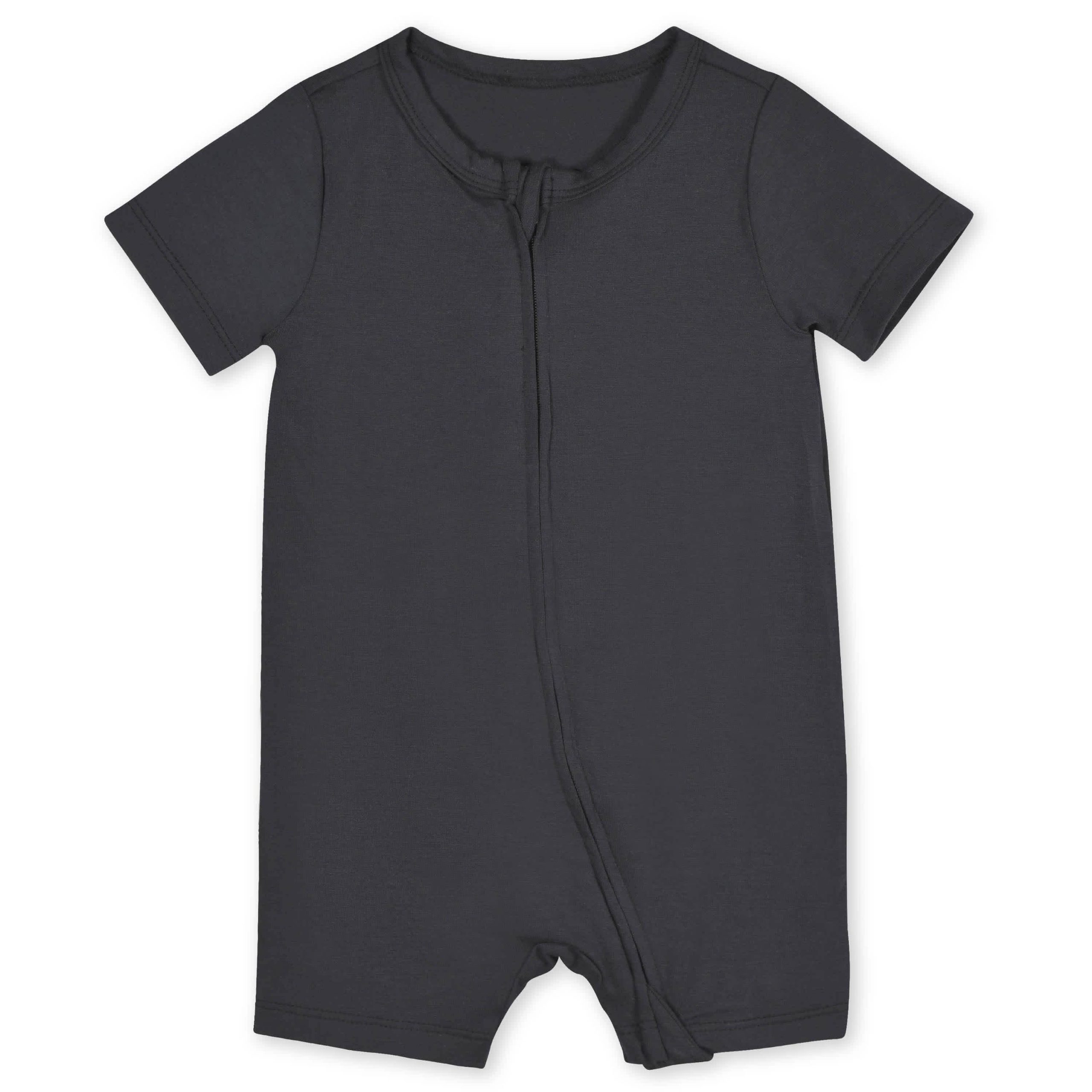 Baby Shadow Buttery Soft Viscose Made from Eucalyptus Snug Fit Romper - Image 2